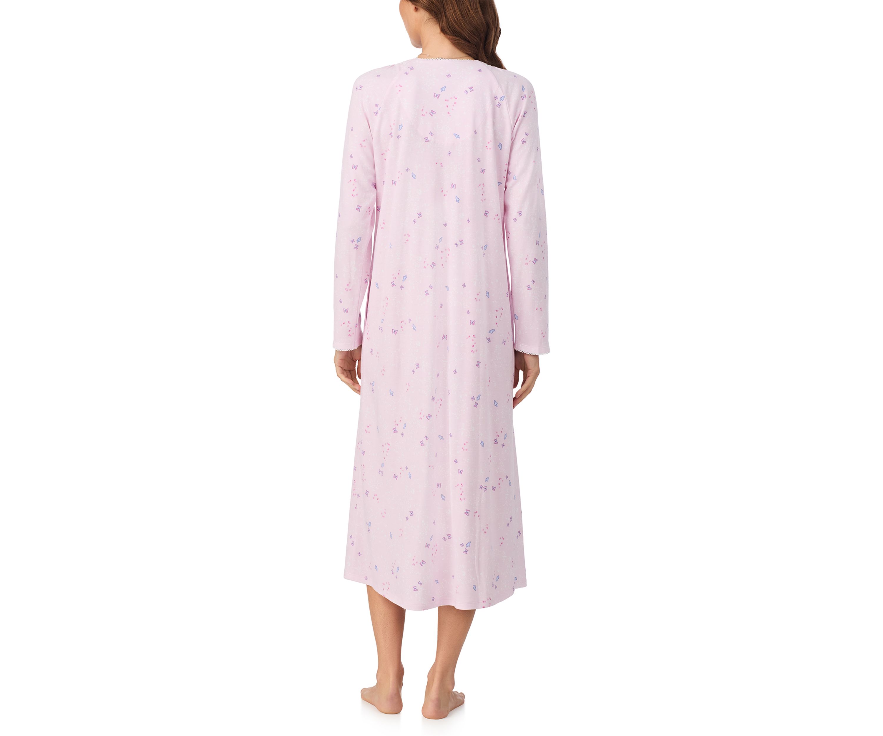Long Cotton Blend Nightgown 
