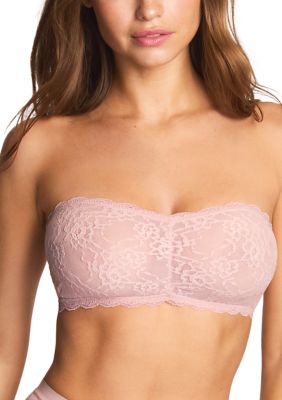 b.tempt'd by Wacoal Women's Effortlessly Lace Bandeau Bra, Pink, Small