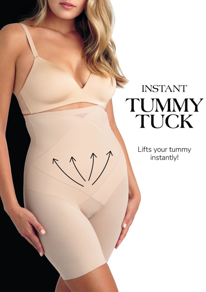 Tummy Tuck Extra Firm High Waist Boyshorts - 2416