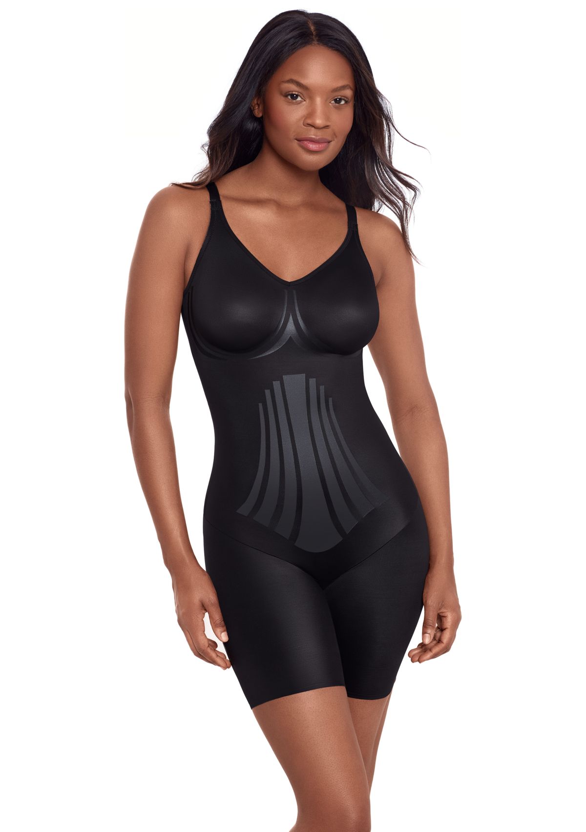 Womens Shapewear Modern Miracle Thigh Slimmer Bodysuit