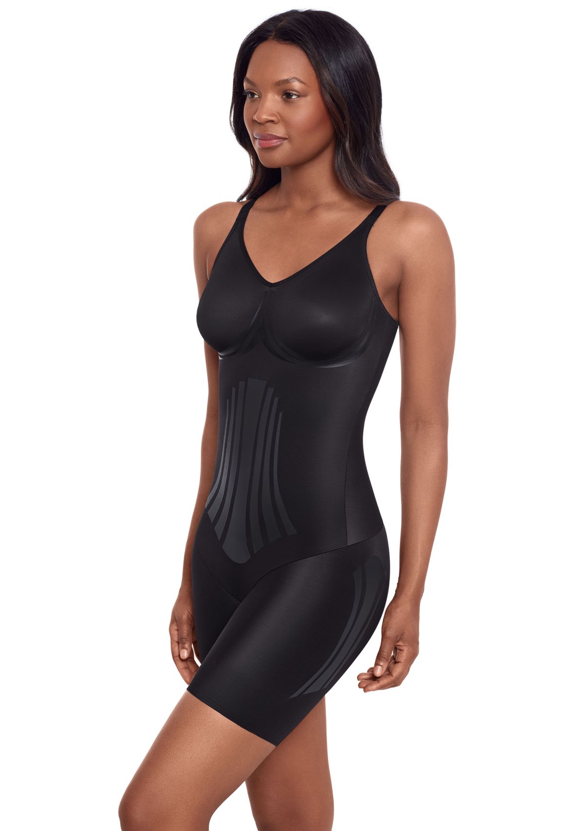 Womens Shapewear Modern Miracle Thigh Slimmer Bodysuit