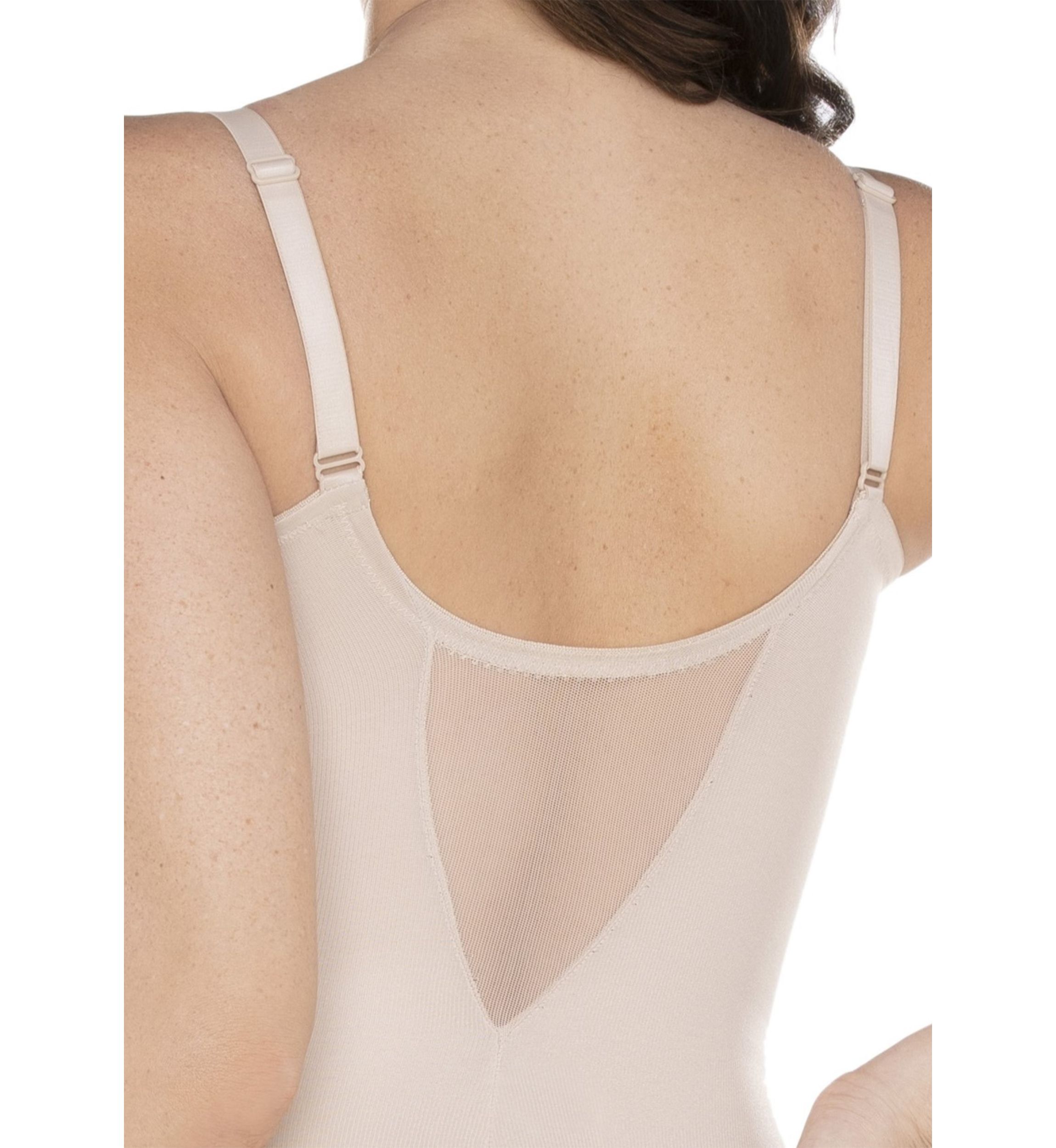 Extra Firm Tummy Control Underwire Sheer Trim Bodyshaper - 2783 