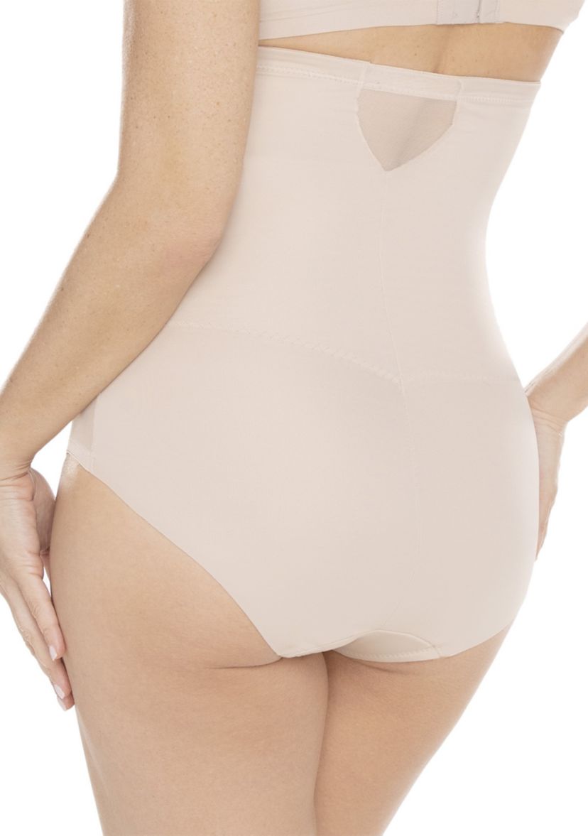 Extra Firm High Waist Brief with Sheer Trim - 2785