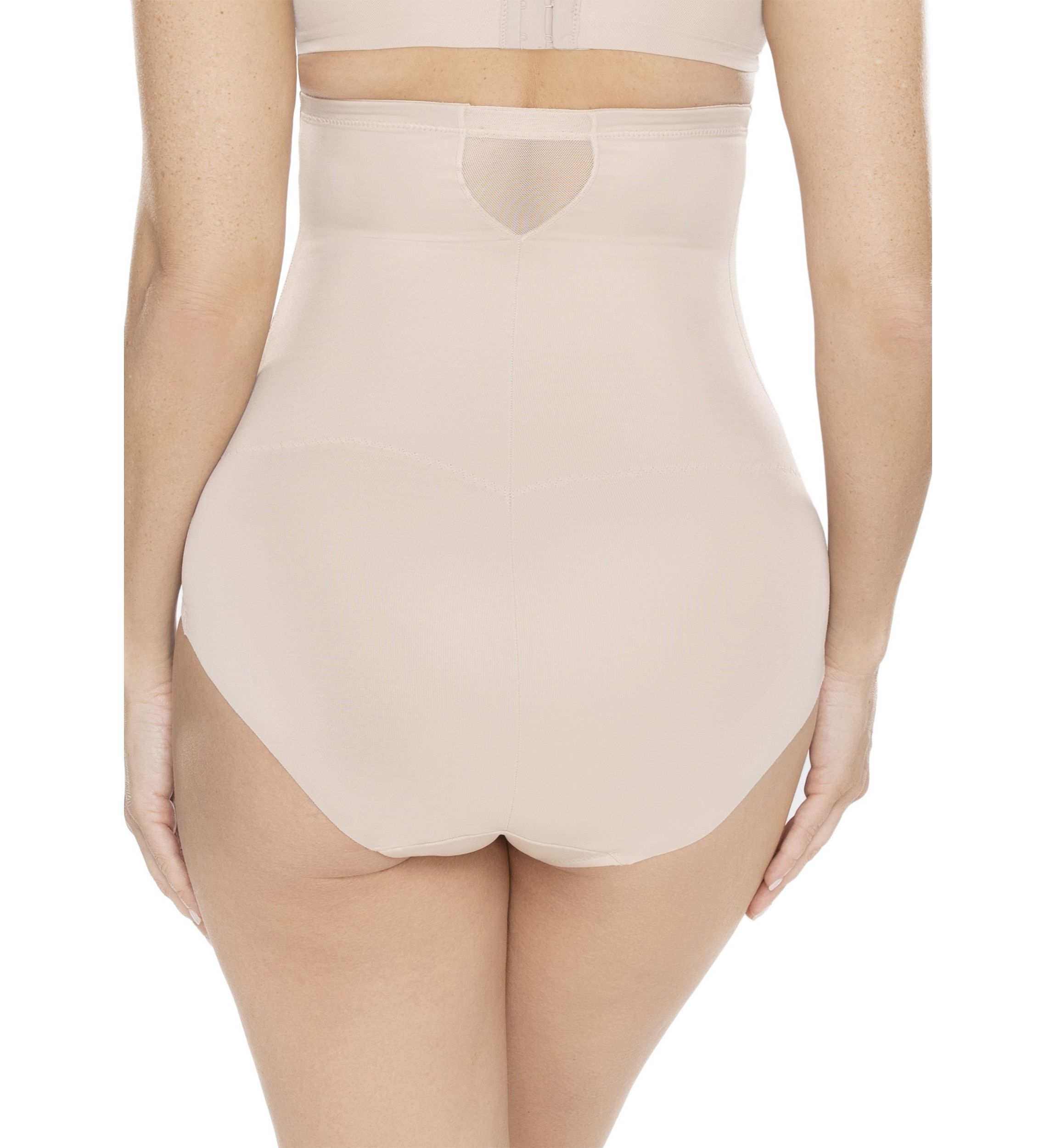 Extra Firm High Waist Brief with Sheer Trim - 2785