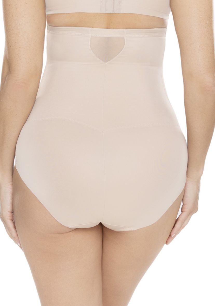 Extra Firm High Waist Brief with Sheer Trim - 2785