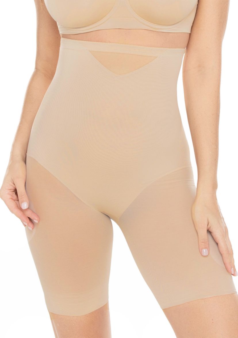 Extra Firm Tummy Control Sheer Trim Thigh Slimmer - 2789