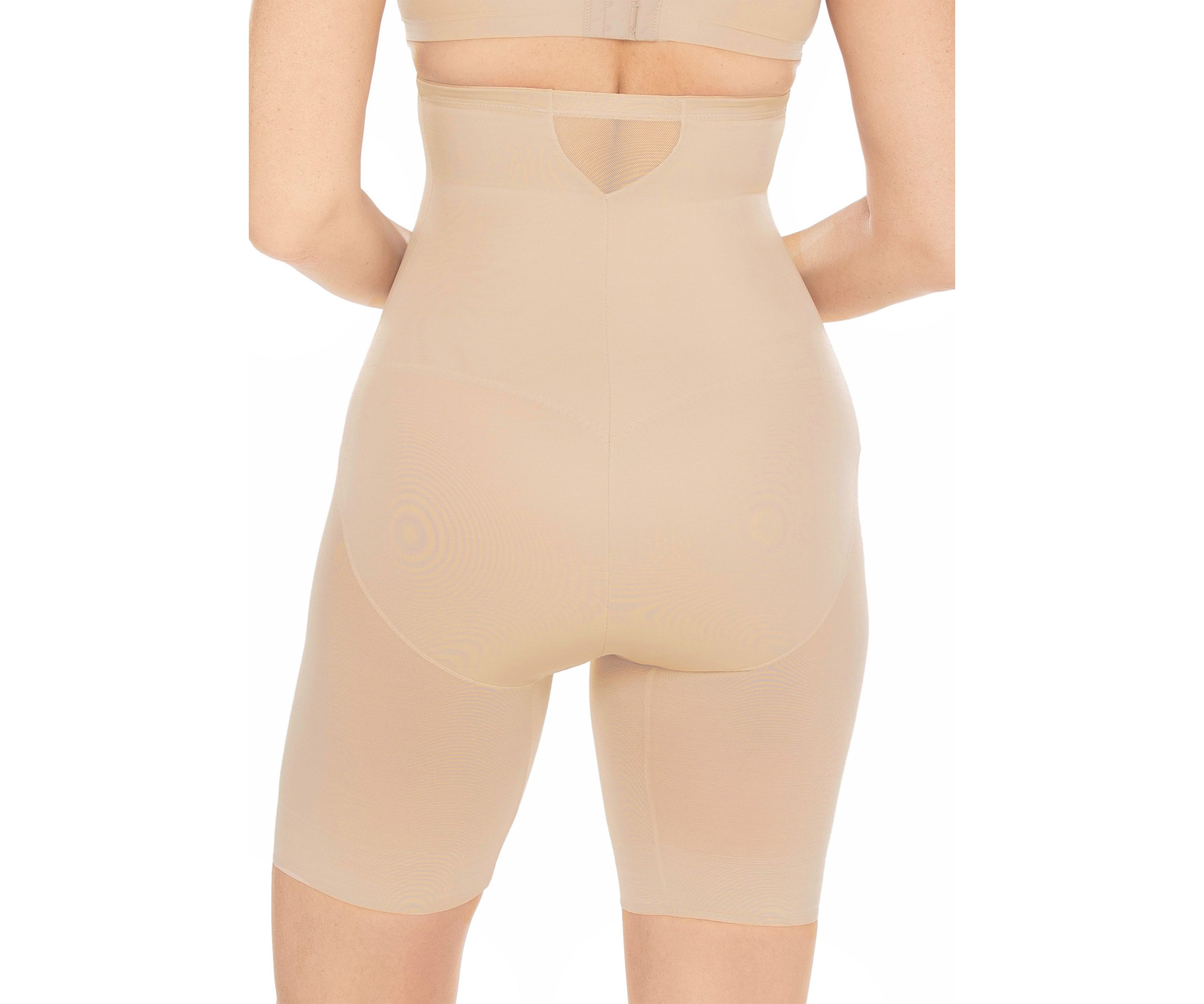 Extra Firm Tummy Control Sheer Trim Thigh Slimmer - 2789