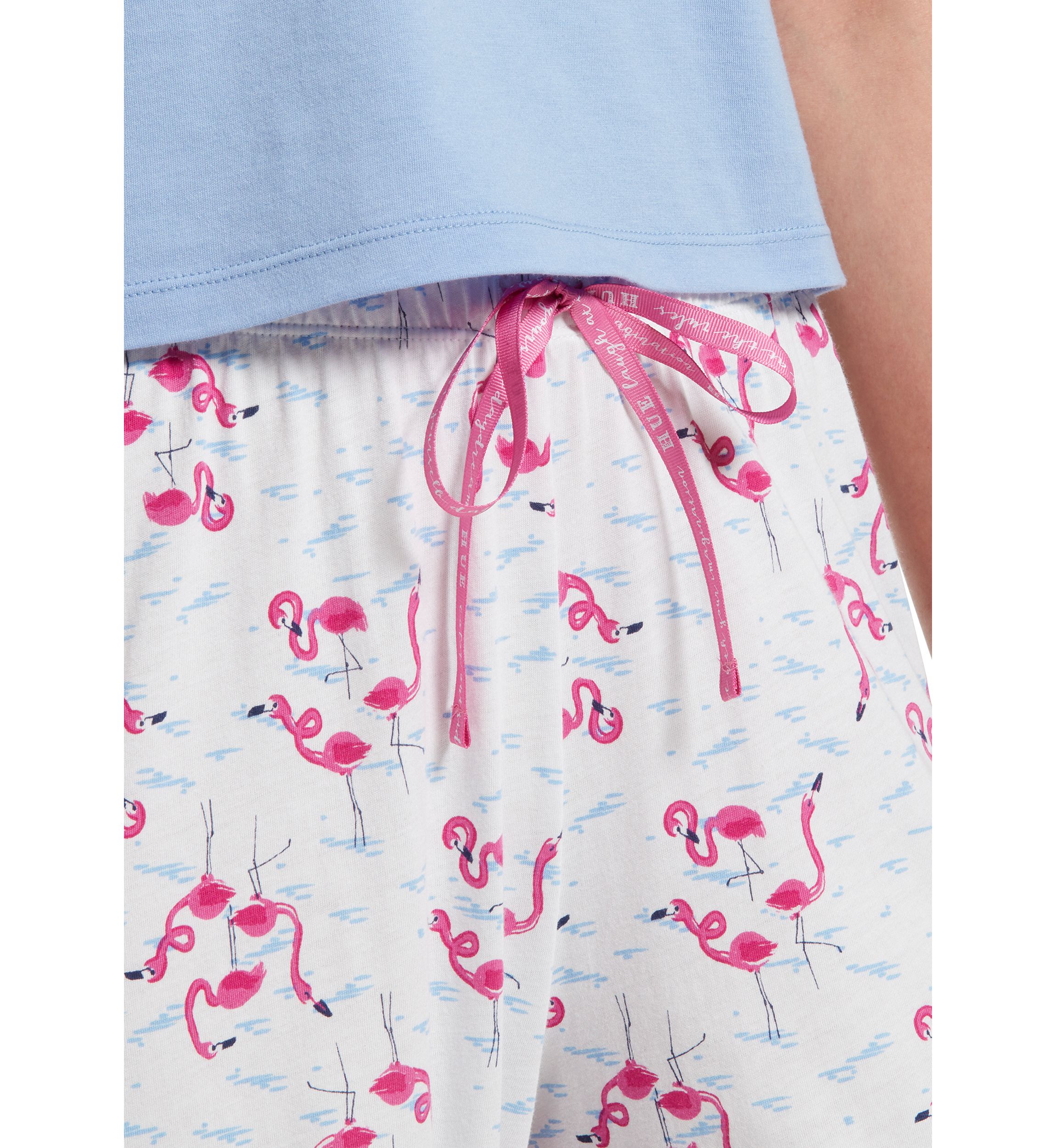 Womens Sleepwell Printed Knit Capri Pajama Pants Made with Temperature Regulating Technology