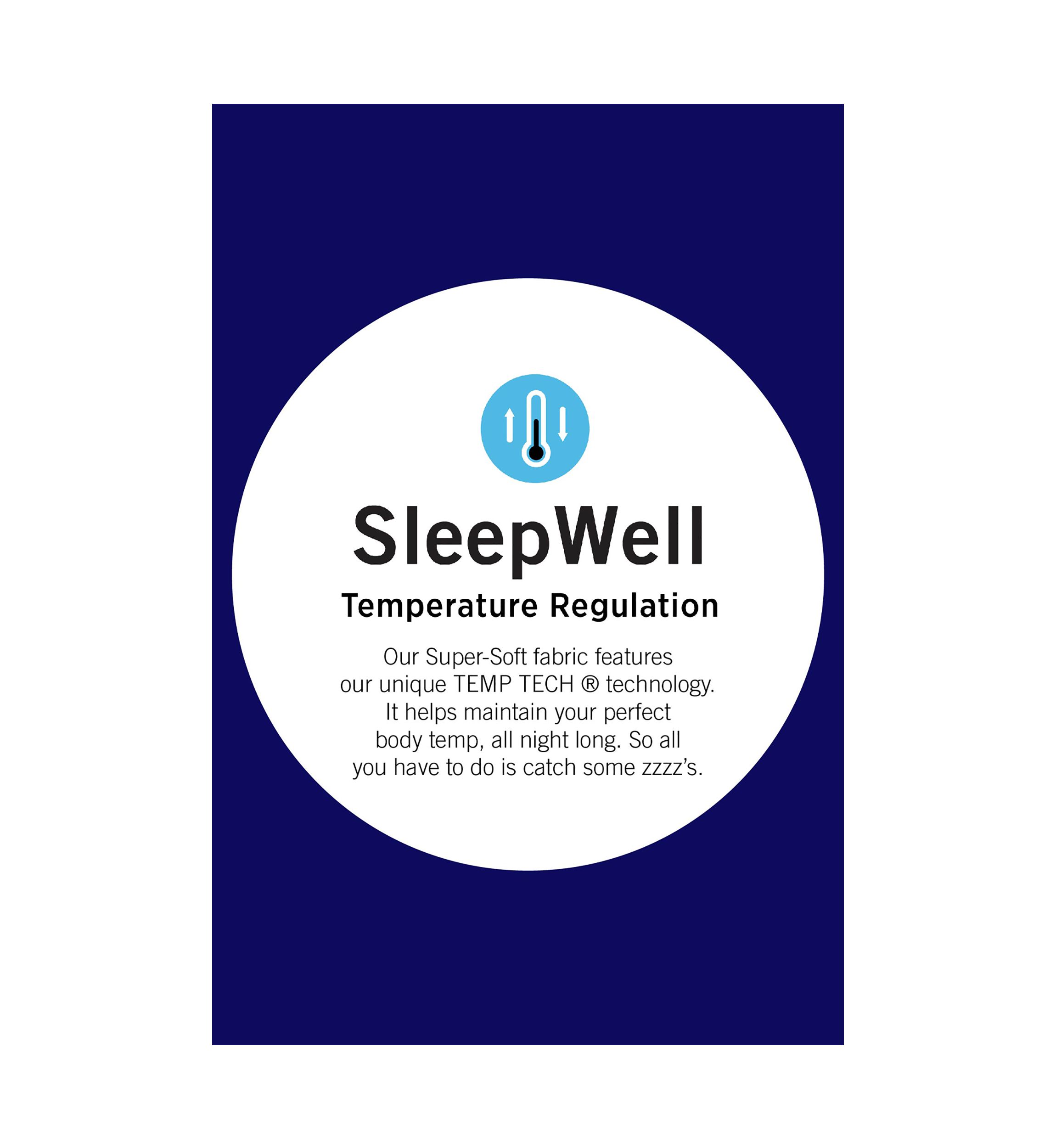 Womens Sleepwell Printed Knit Capri Pajama Pants Made with Temperature Regulating Technology