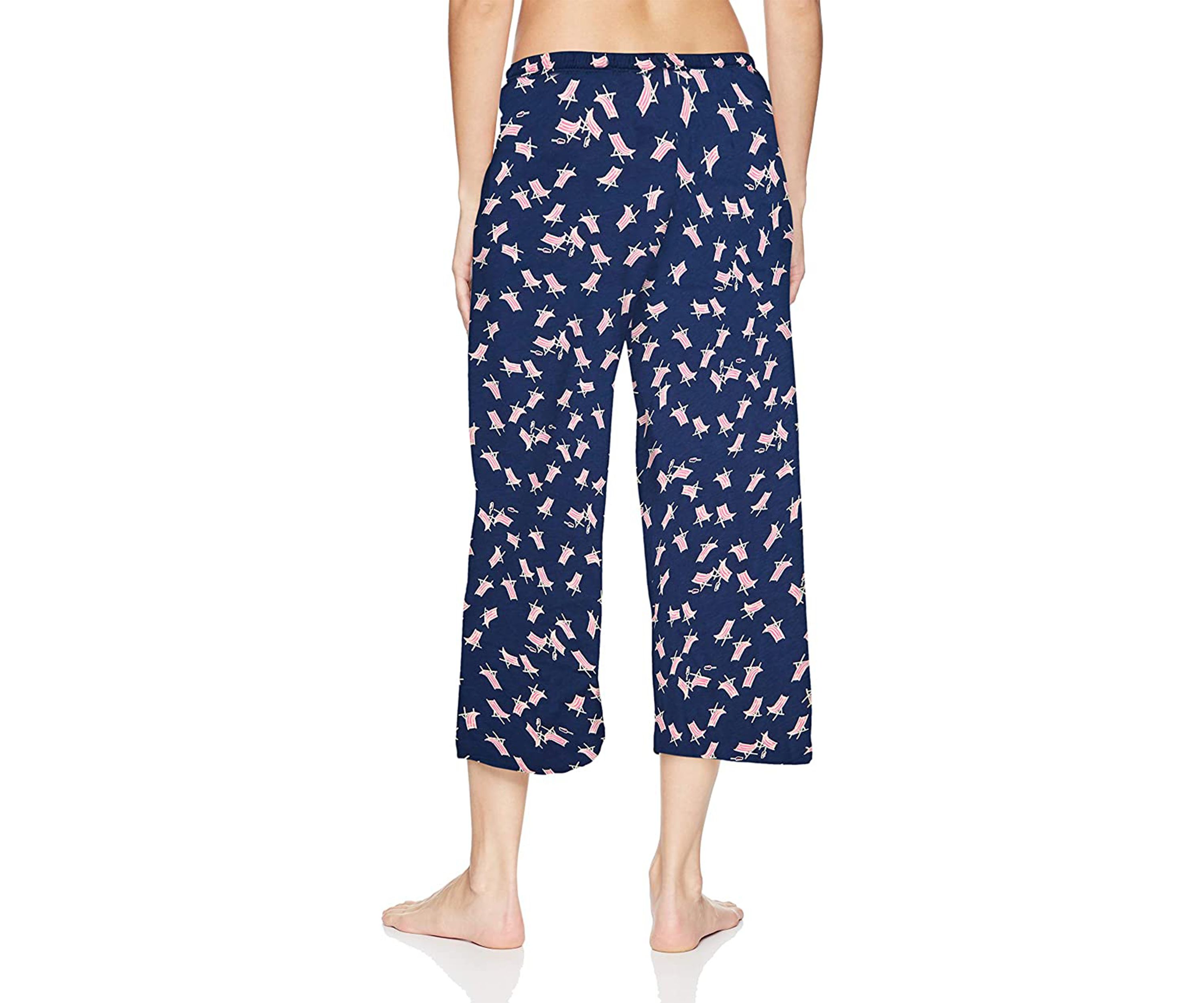 Womens Sleepwell Printed Knit Capri Pajama Pant Made With Temperature Regulating Technology