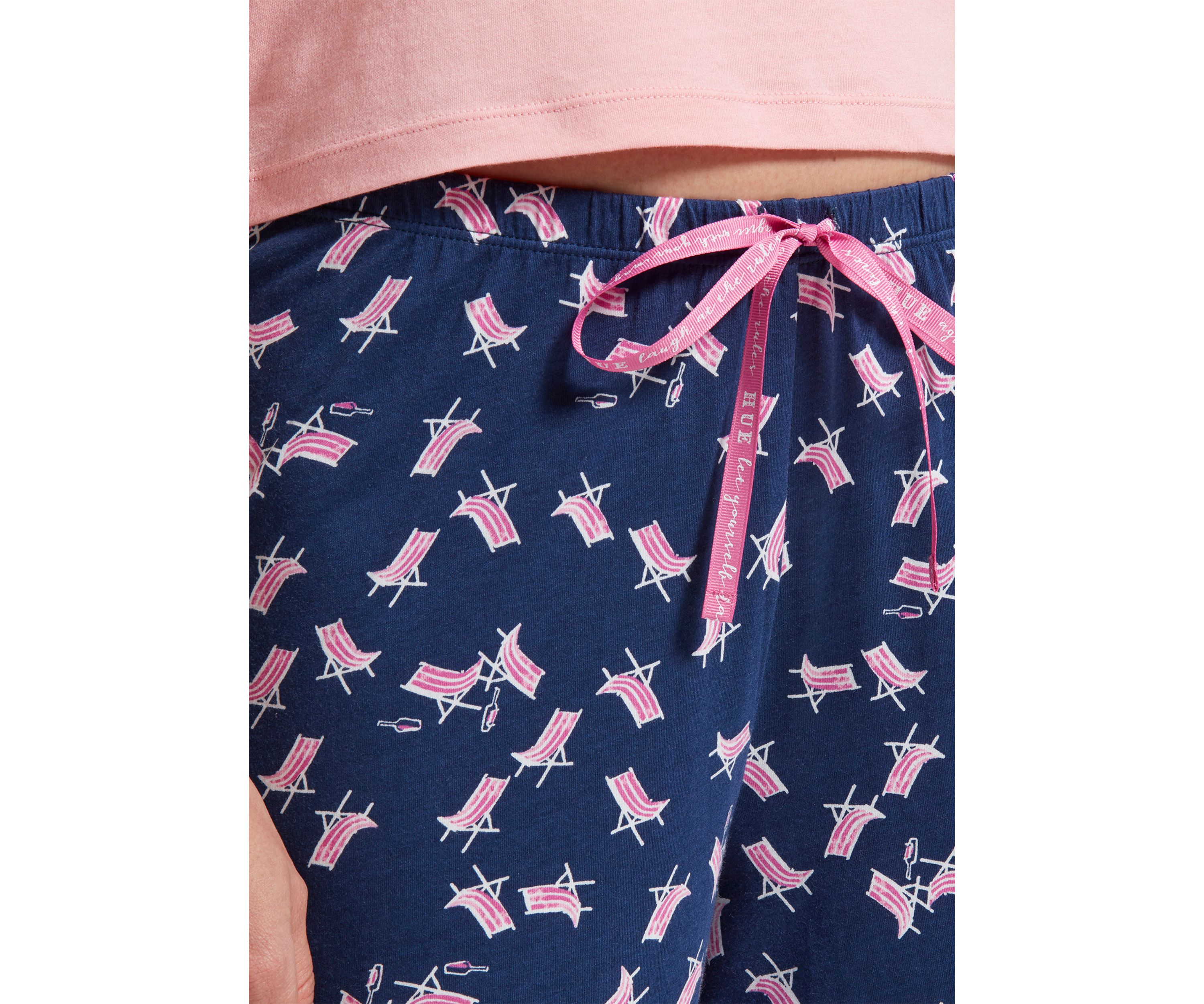 Womens Sleepwell Printed Knit Capri Pajama Pant Made With Temperature Regulating Technology