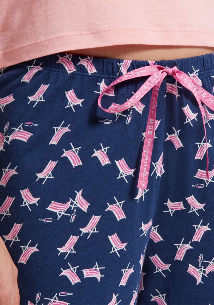 Womens Sleepwell Printed Knit Capri Pajama Pant Made With Temperature Regulating Technology