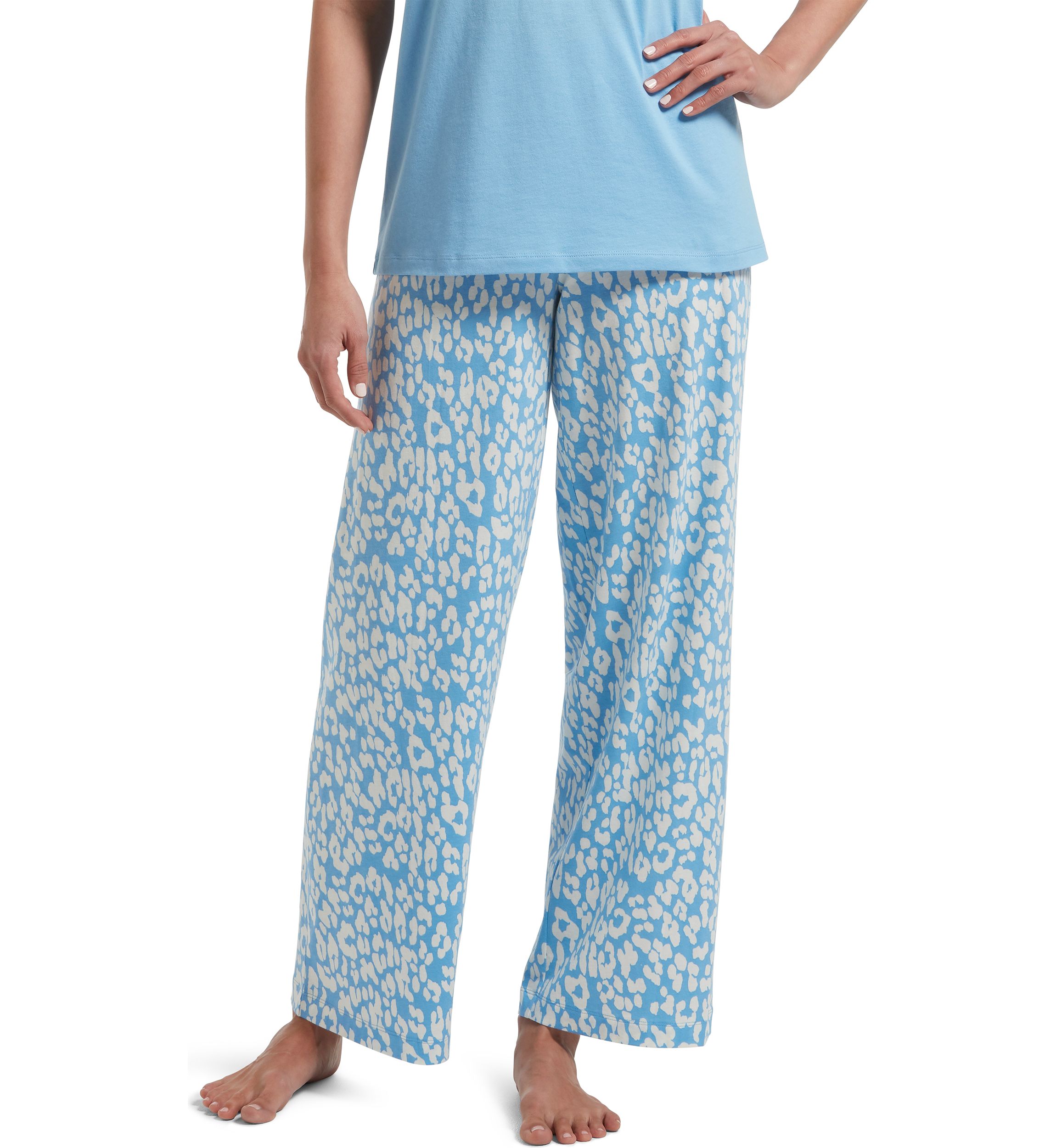 Womens Sleepwell Printed Knit Pajama Pants Made with Temperature Regulating Technology 