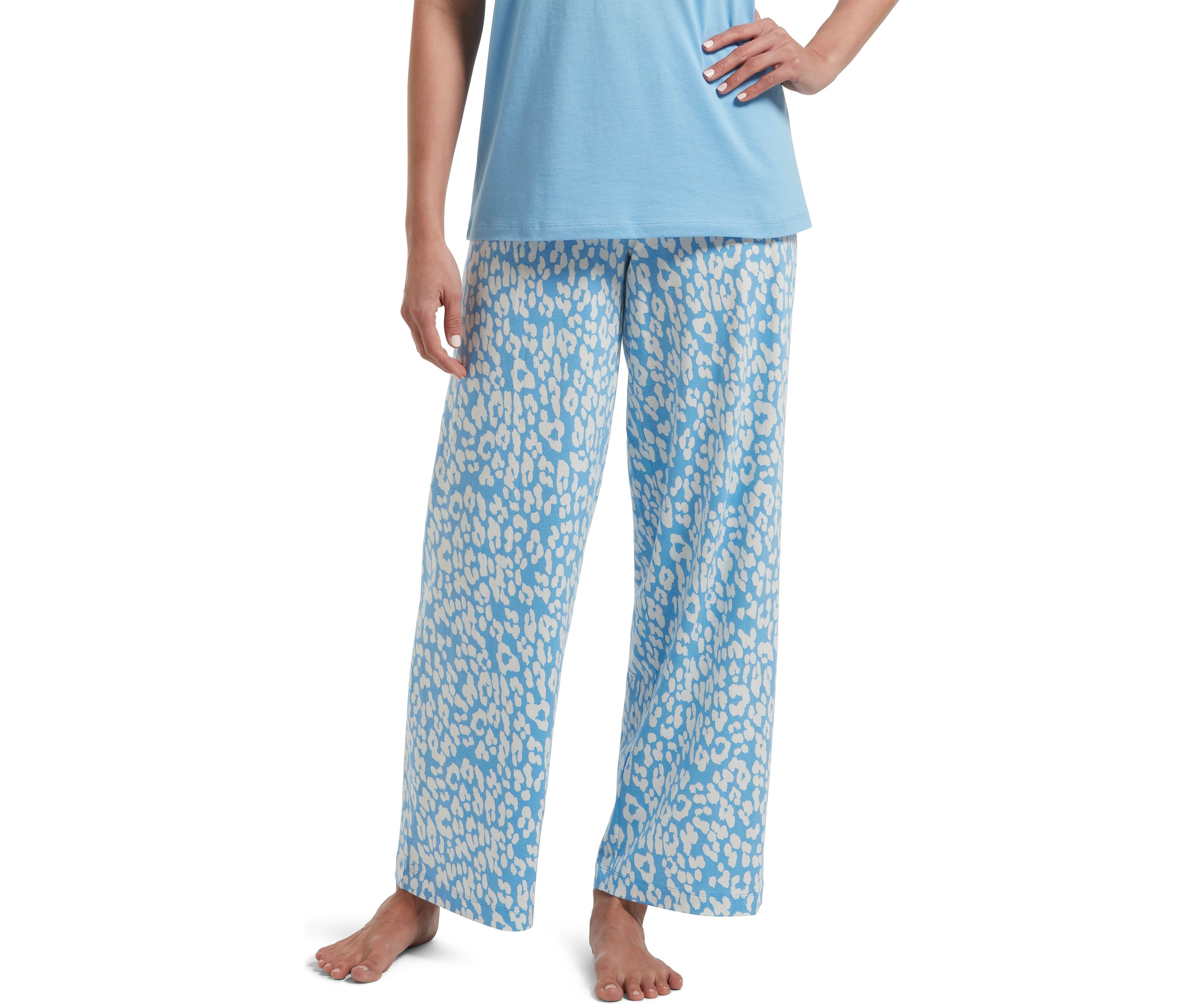 Womens Sleepwell Printed Knit Pajama Pants Made with Temperature Regulating Technology 