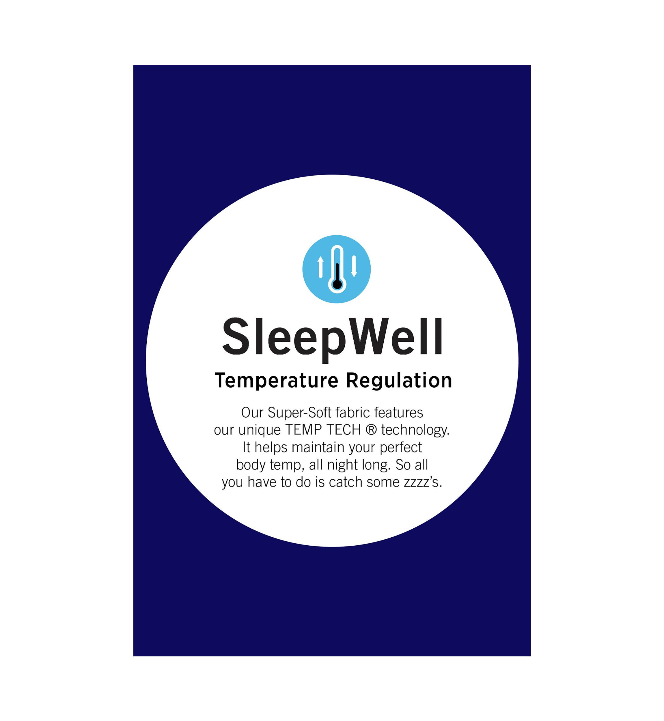 Womens Sleepwell Printed Knit Pajama Pants Made with Temperature Regulating Technology 