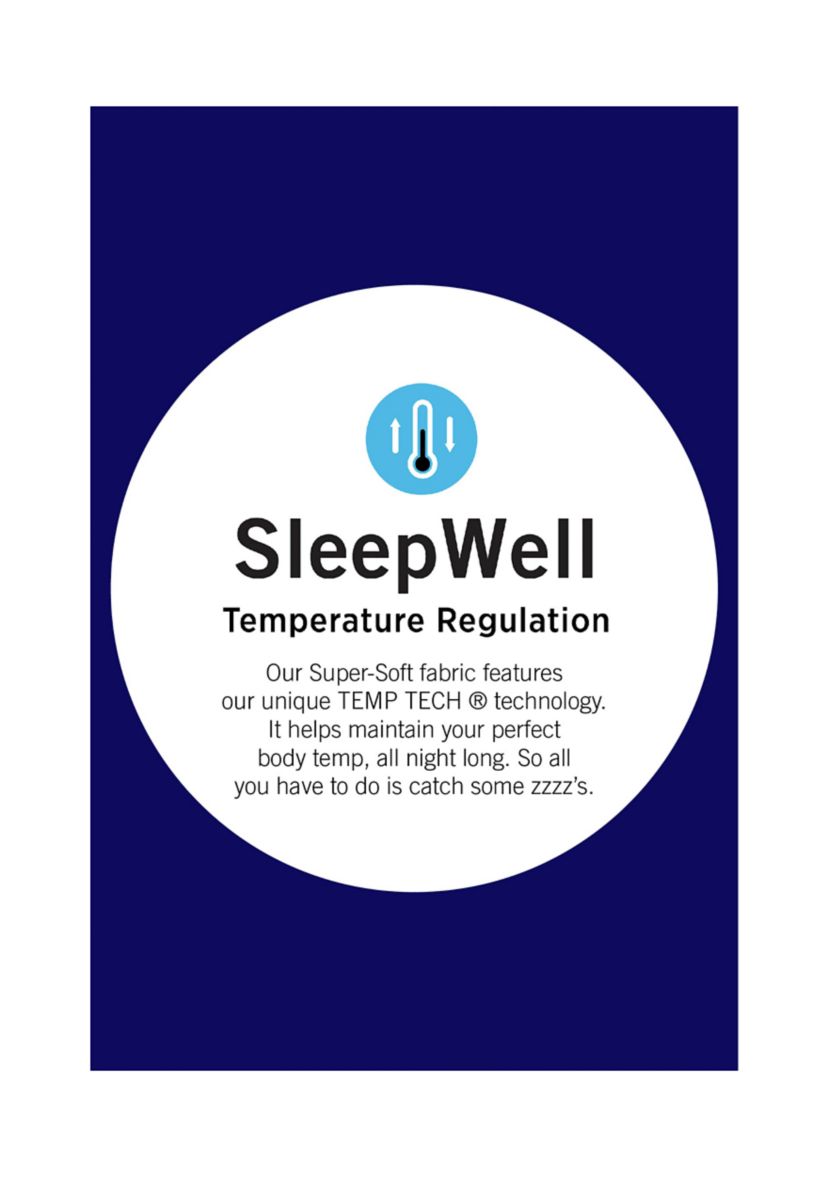 Womens Sleepwell Printed Knit Pajama Pants Made with Temperature Regulating Technology 