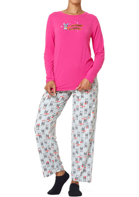 Snuggle Weather Soft Jersey Pajama Set 