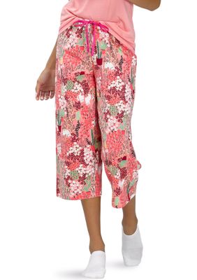 HUE® Strawberry Bouquet Capri Pajama Pants | belk