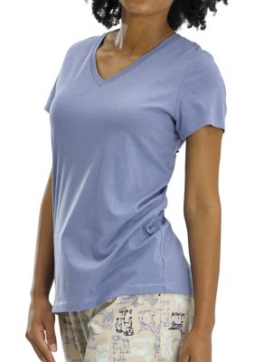 HUE® Short Sleeve V-Neck Sleep T-Shirt | belk