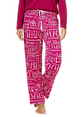 HUE® Women's A Peaceful Note Printed Pajama Pants