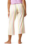 Day Stripe Modern Classic Pajama Capris