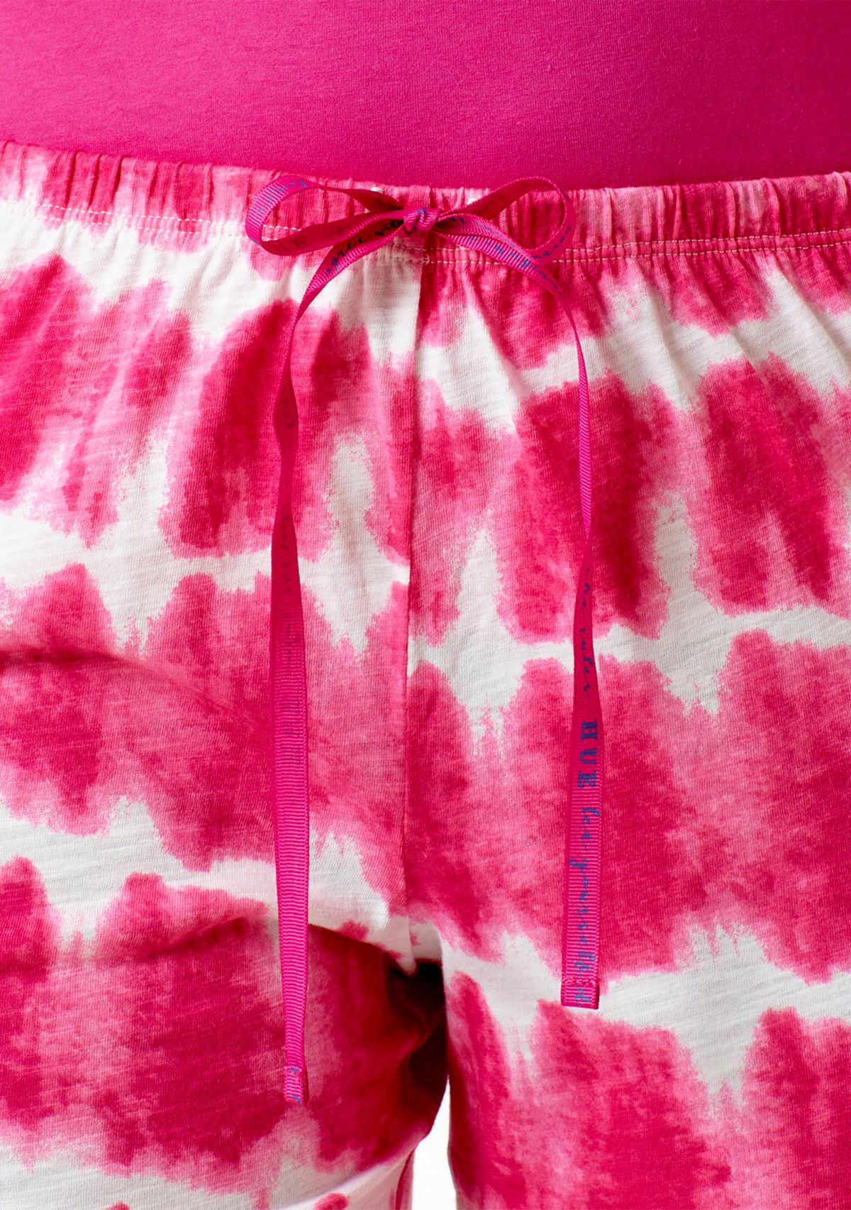 Printed Knit Capri Pajama Sleep Pants