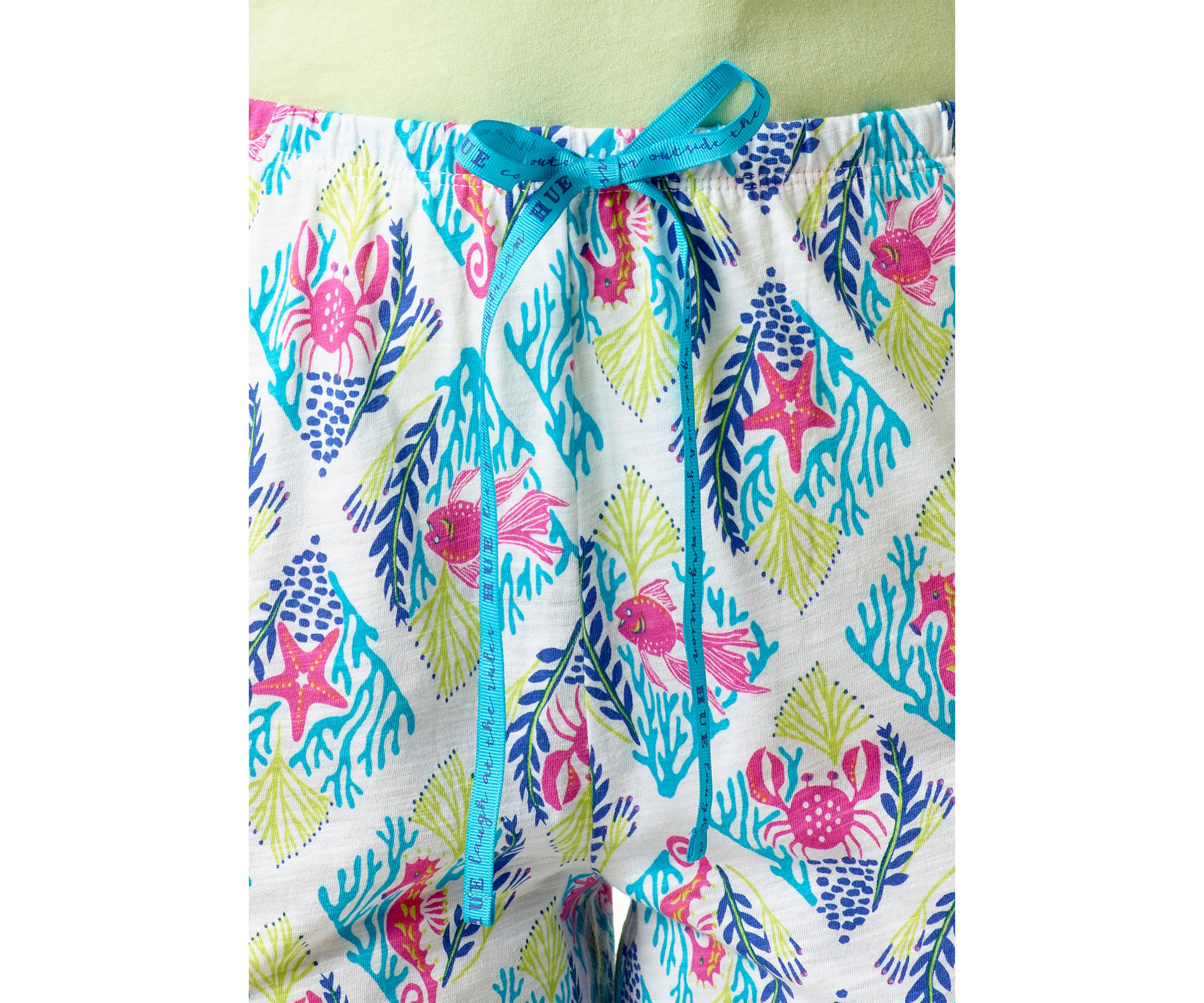 Printed Knit Bermuda Pajama Sleep Shorts