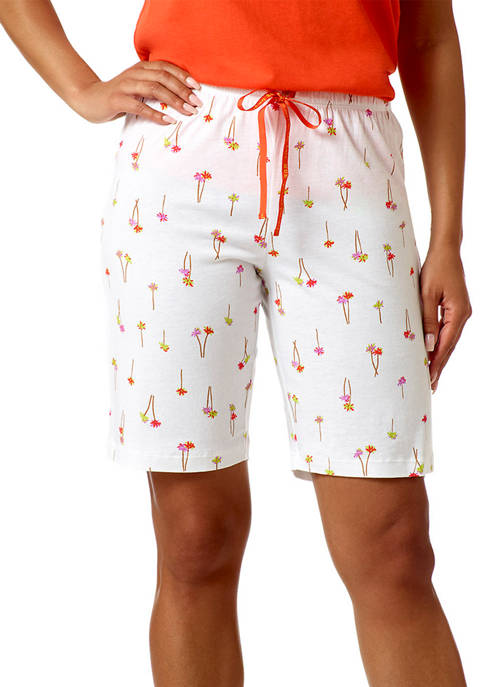 HUE® Little Palm Pairs Bermuda Pajama Shorts