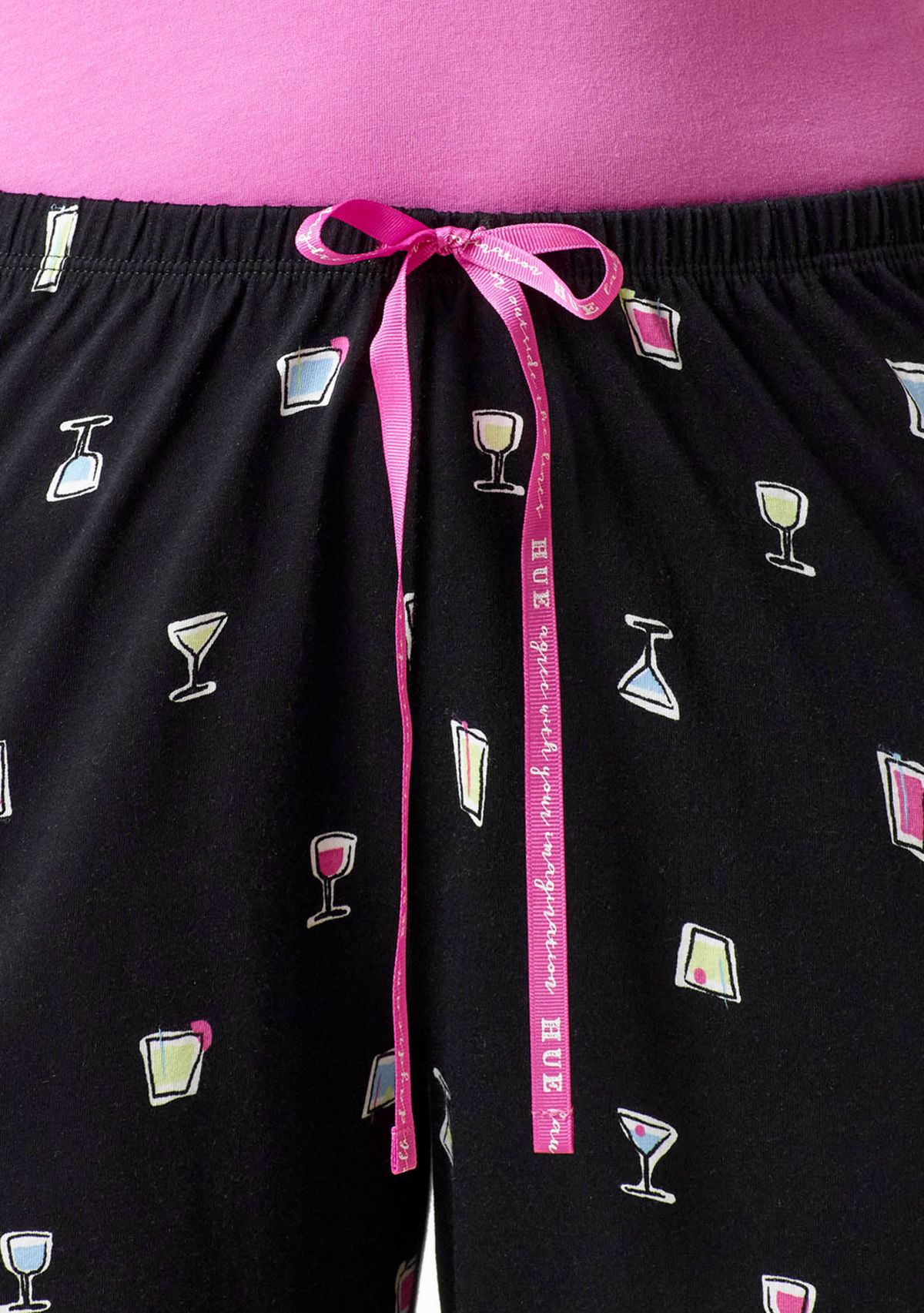 Womens Sleepwell Printed Knit Capri Pajama Pants Made with Temperature Regulating Technology 