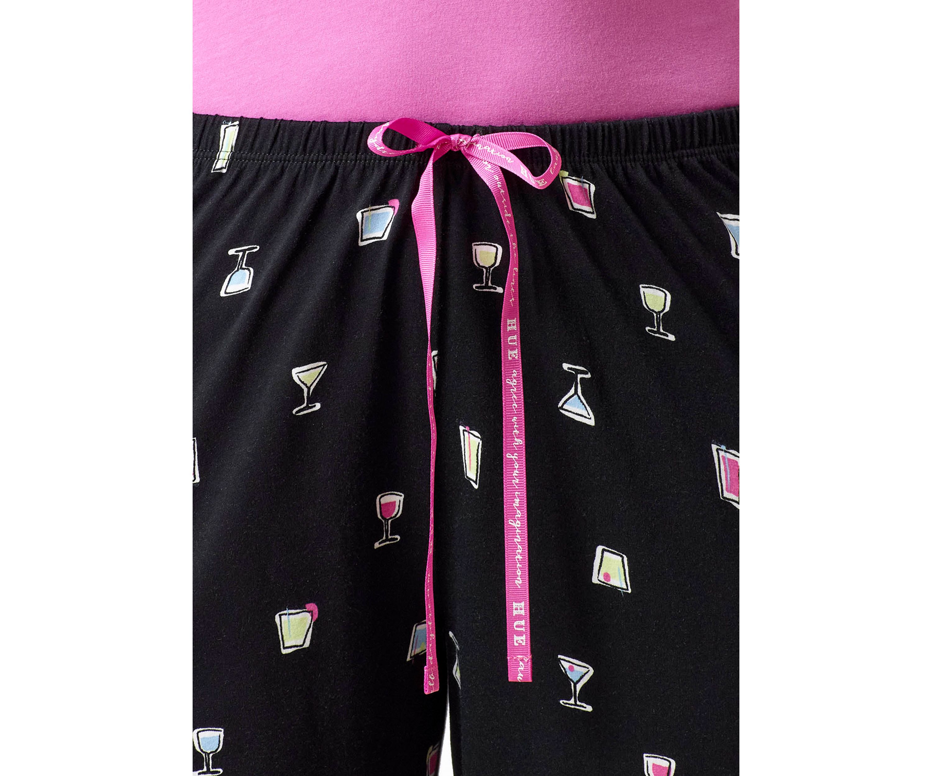 Womens Sleepwell Printed Knit Capri Pajama Pants Made with Temperature Regulating Technology 