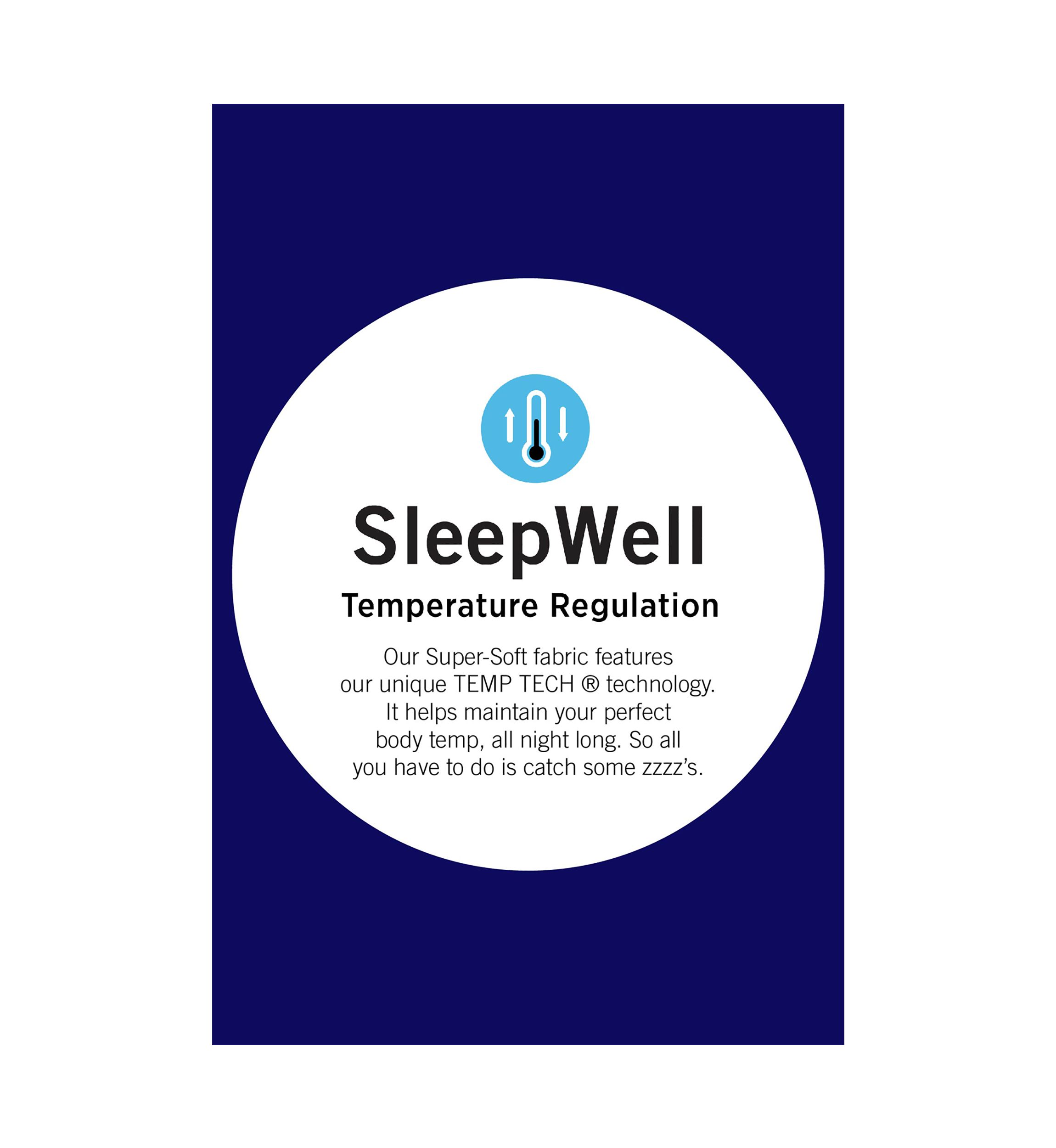 Womens Sleepwell Printed Knit Capri Pajama Pants Made with Temperature Regulating Technology 