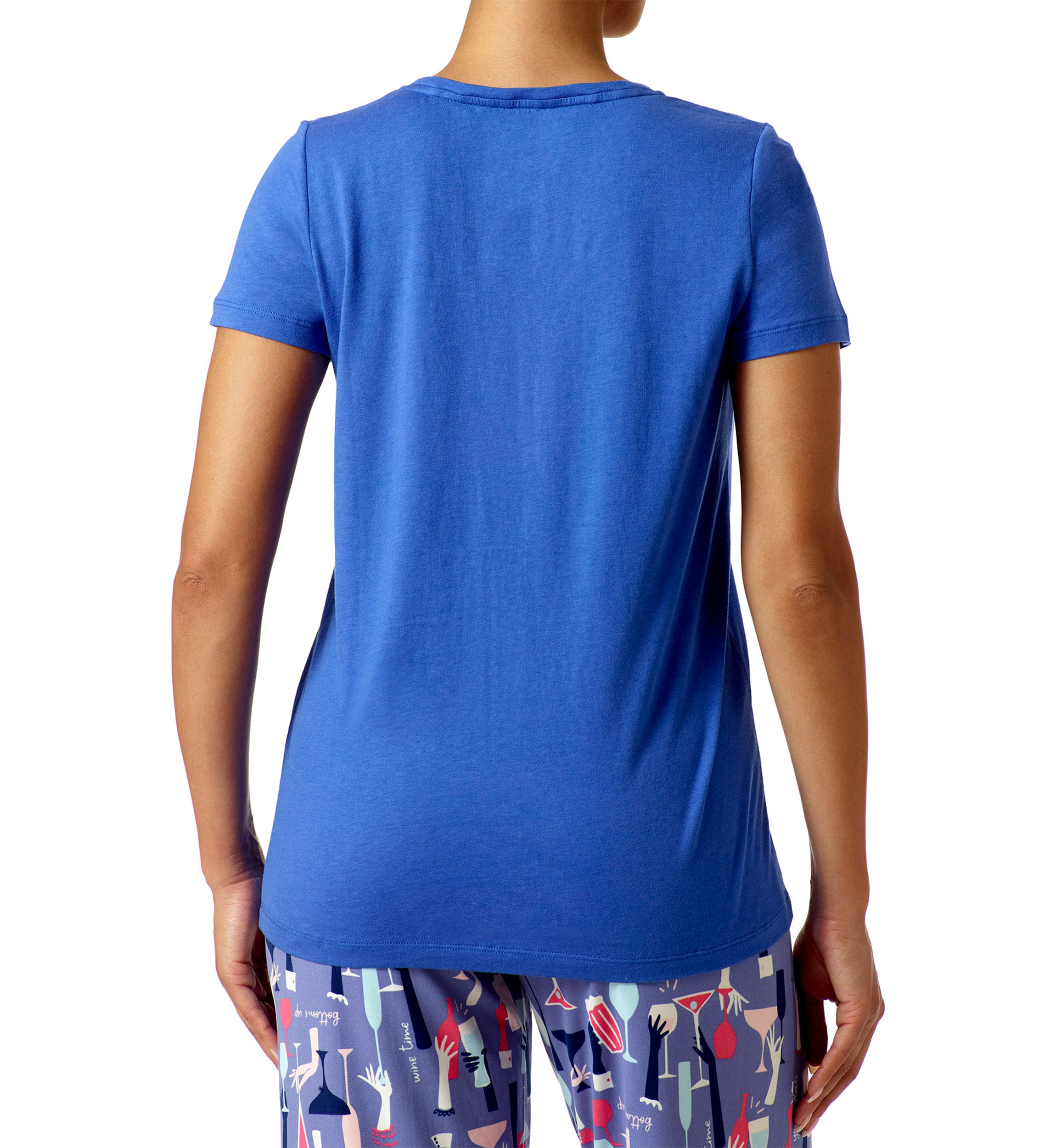 Short Sleeve V-Neck Sleep T-Shirt