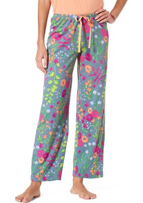 Hue Womens Printed Knit Long Pajama Sleep Pant : : Clothing, Shoes  & Accessories