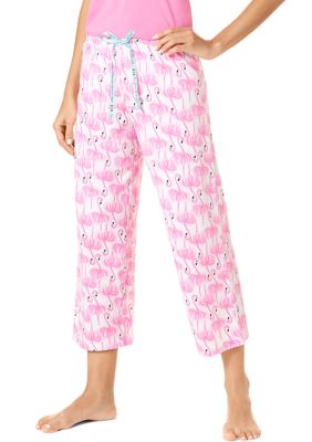 HUE® Printed Knit Capri Pajama Sleep Pants | belk