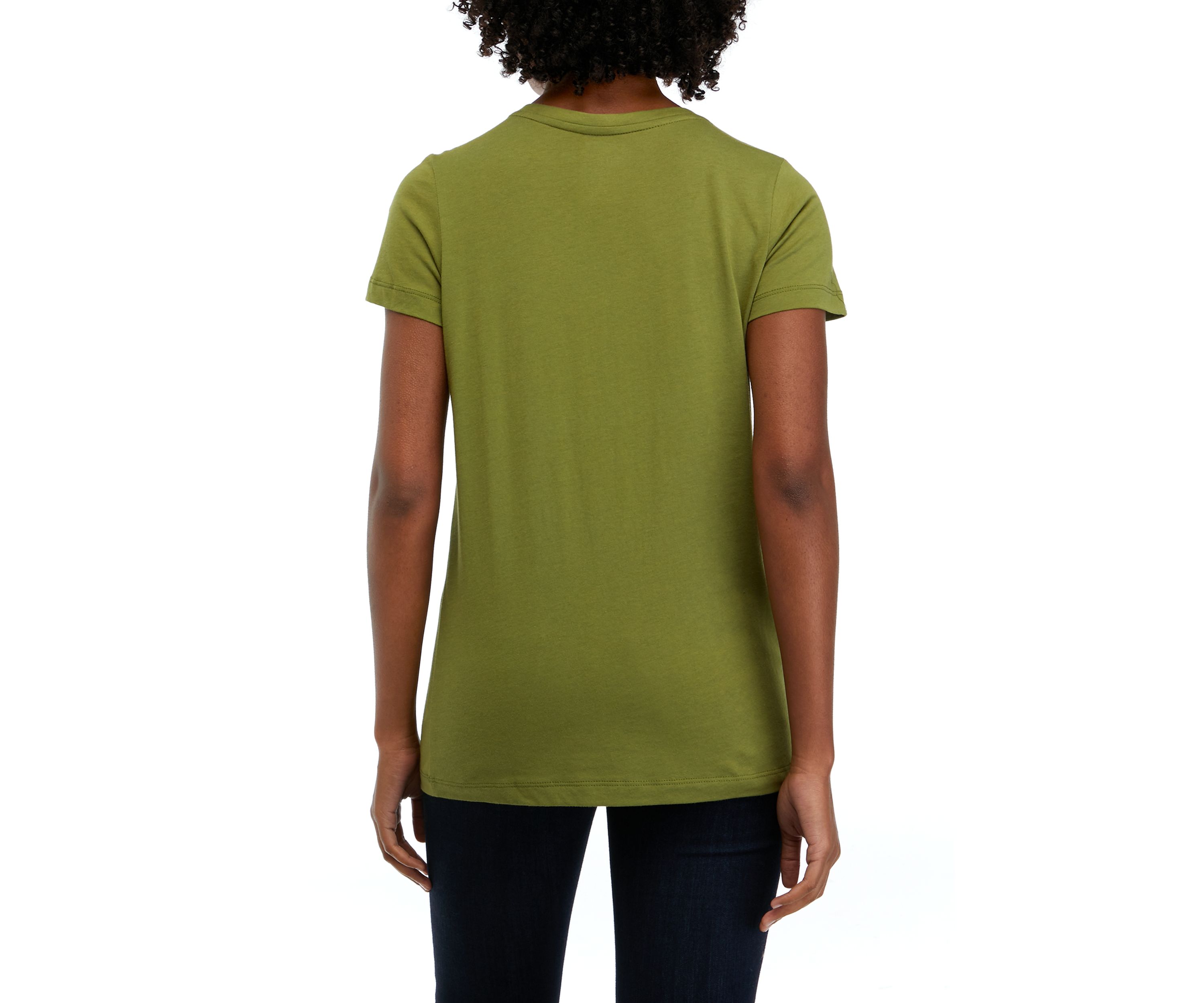 Short Sleeve Solid V-Neck T-Shirt