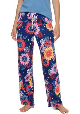 Eileen West Pretty Pansies Modal Capri Pajamas