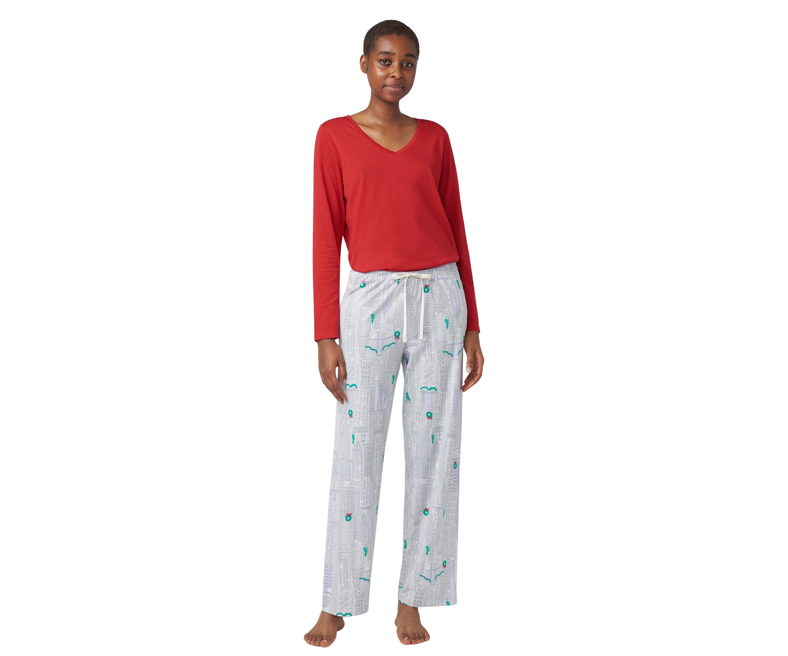 City Snowscape Pajama Pants