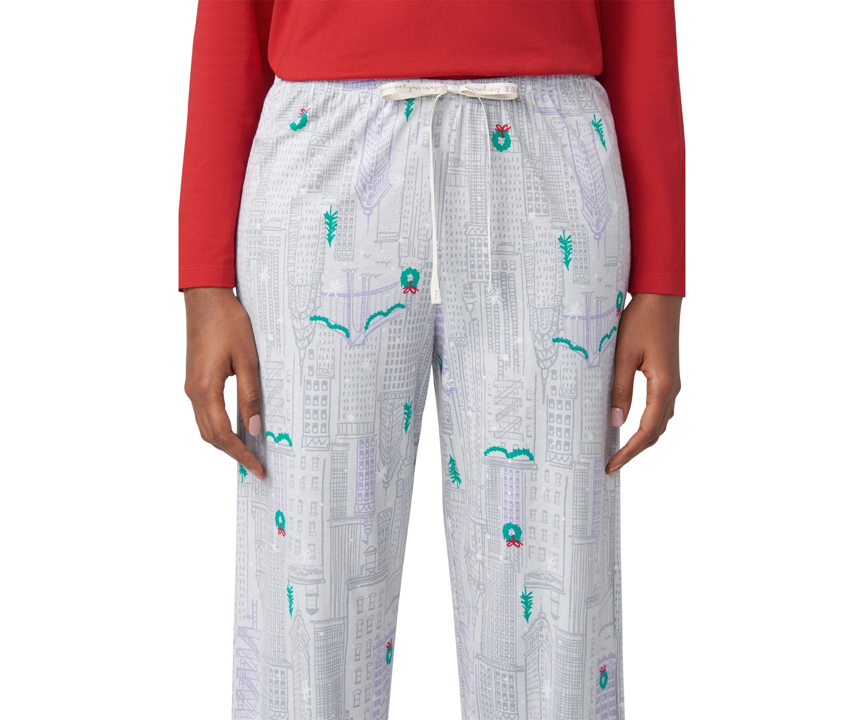 City Snowscape Pajama Pants