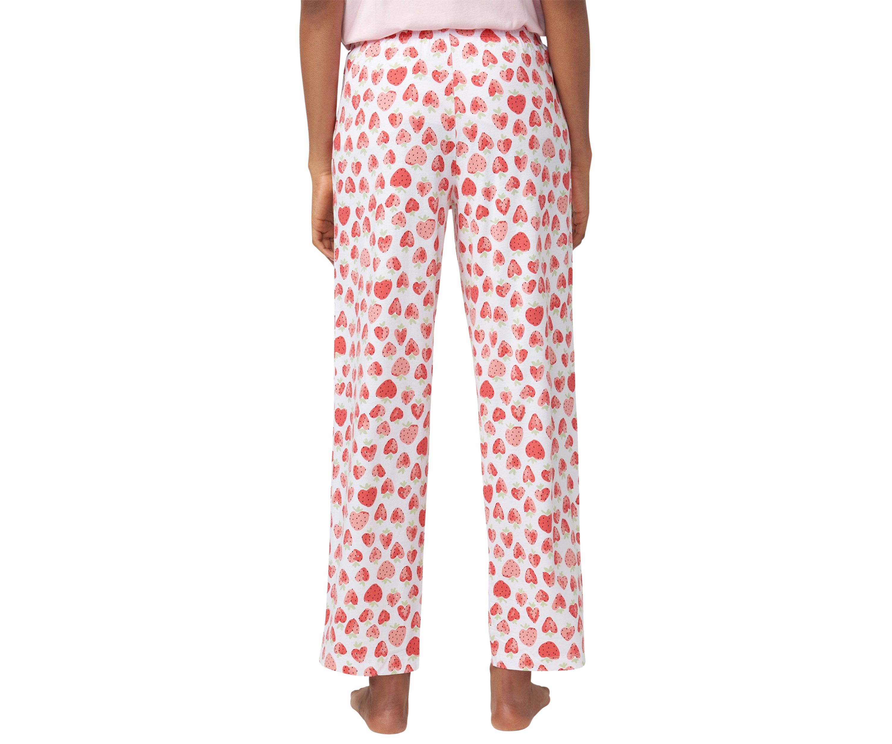 Strawberry Heart Printed Pajama Pants