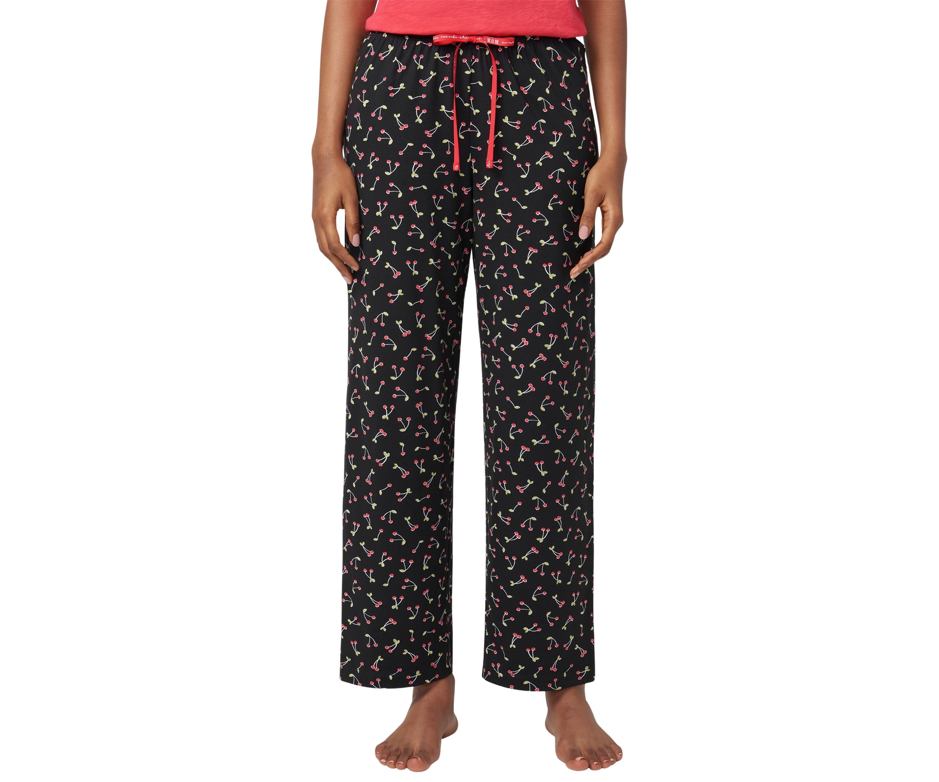 Cherry Printed Long Pajama Pants