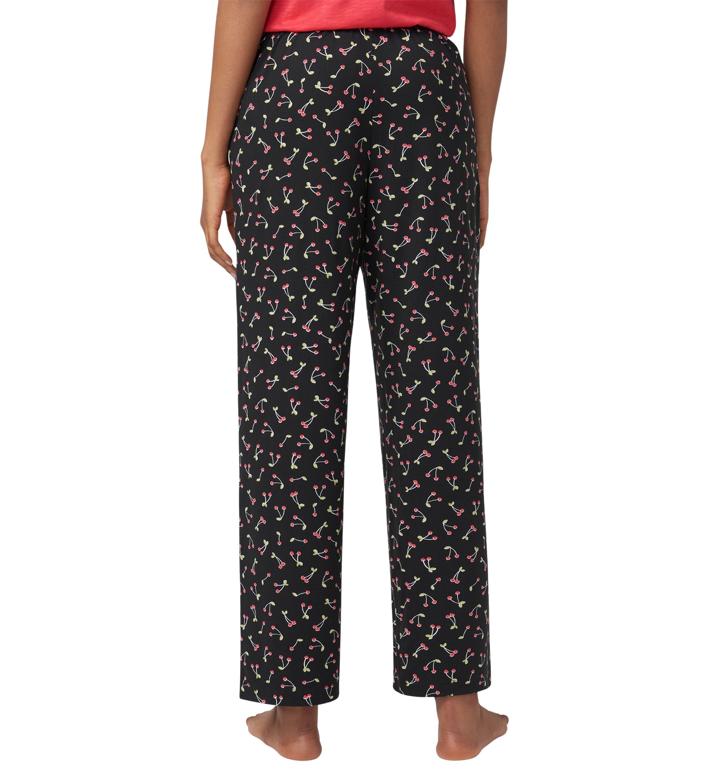 Cherry Printed Long Pajama Pants