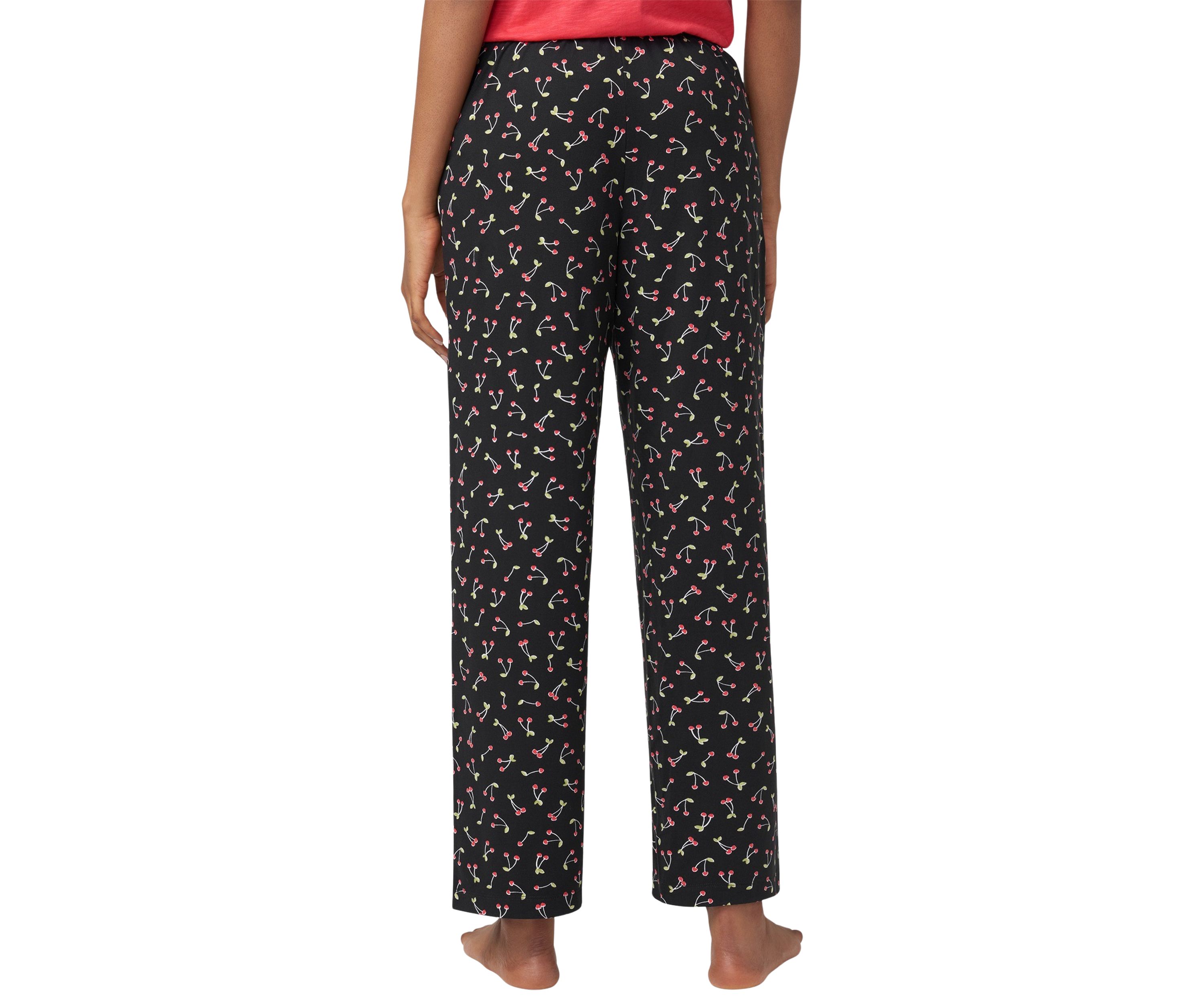 Cherry Printed Long Pajama Pants
