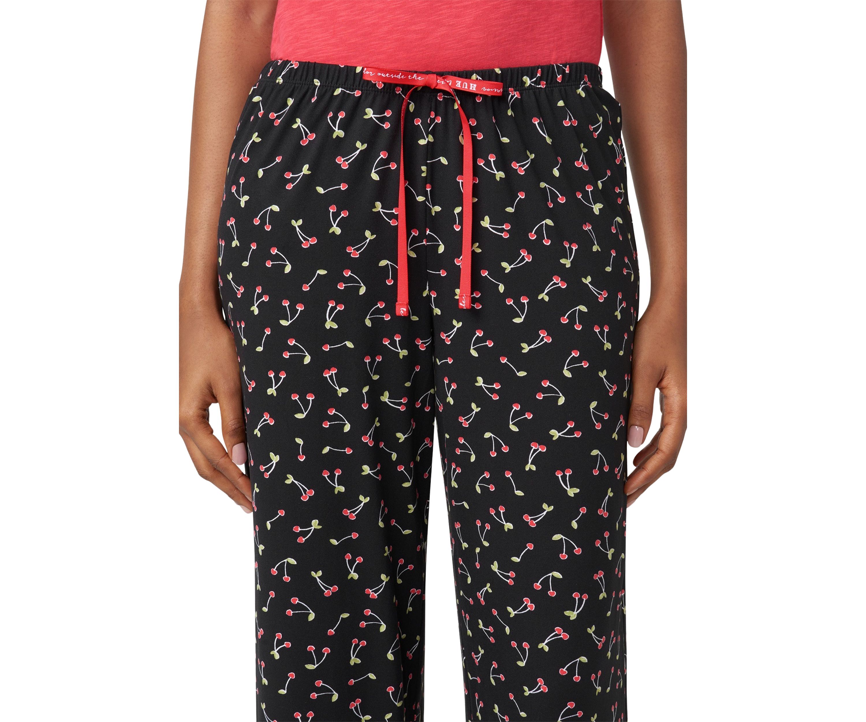 Cherry Printed Long Pajama Pants