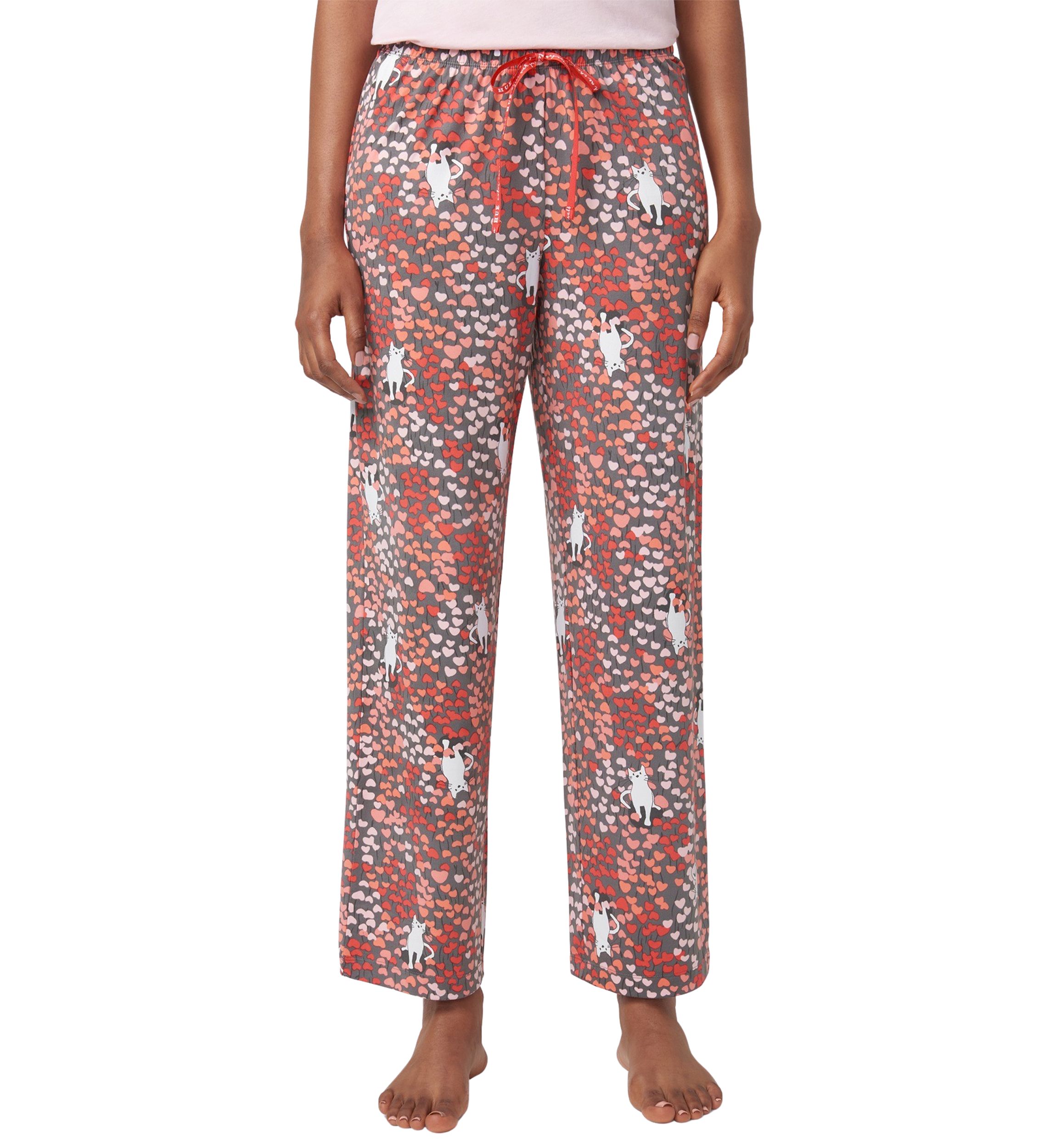 Kitty Heart Garden Printed Long Pajama Pants
