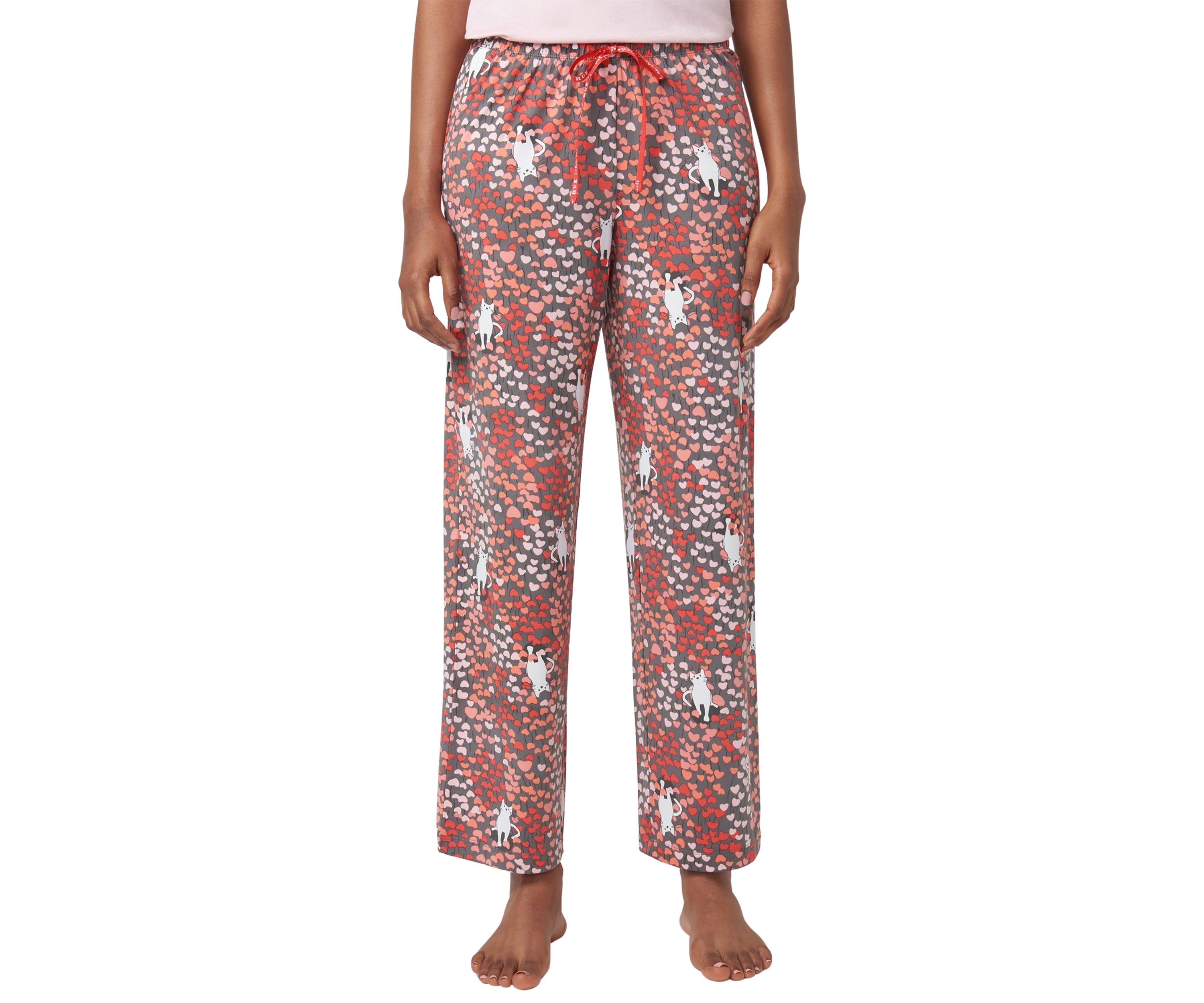 Kitty Heart Garden Printed Long Pajama Pants