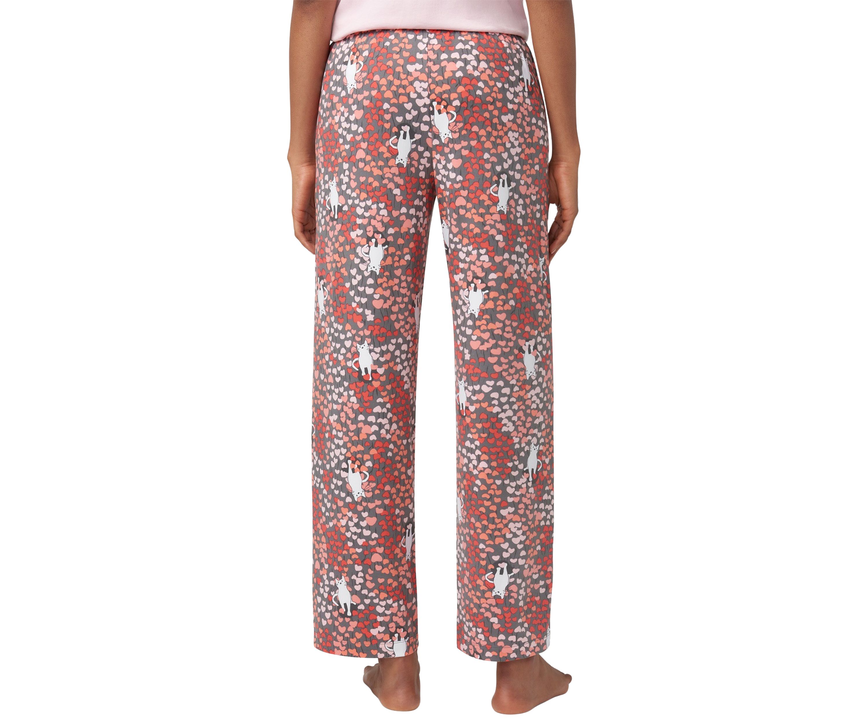Kitty Heart Garden Printed Long Pajama Pants