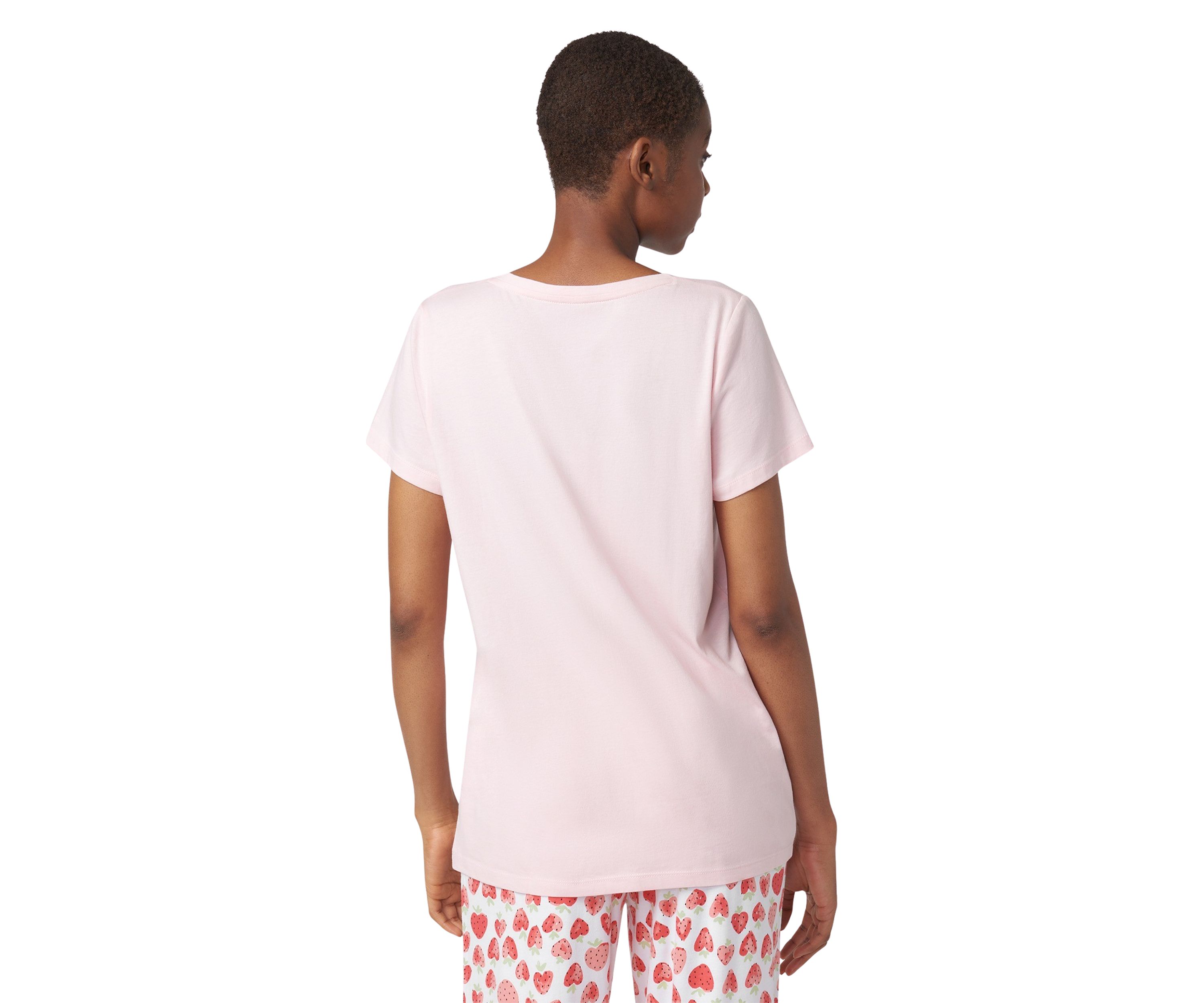 Solid V-Neck Sleep T-Shirt