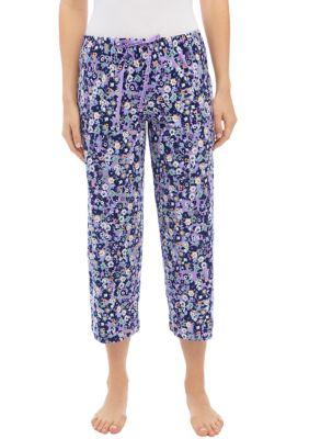 FLORIANA Womens Floral Capri Pants-Cropped Womens Pajama Bottoms, Flowy  Pants, Blue, Small : : Clothing, Shoes & Accessories