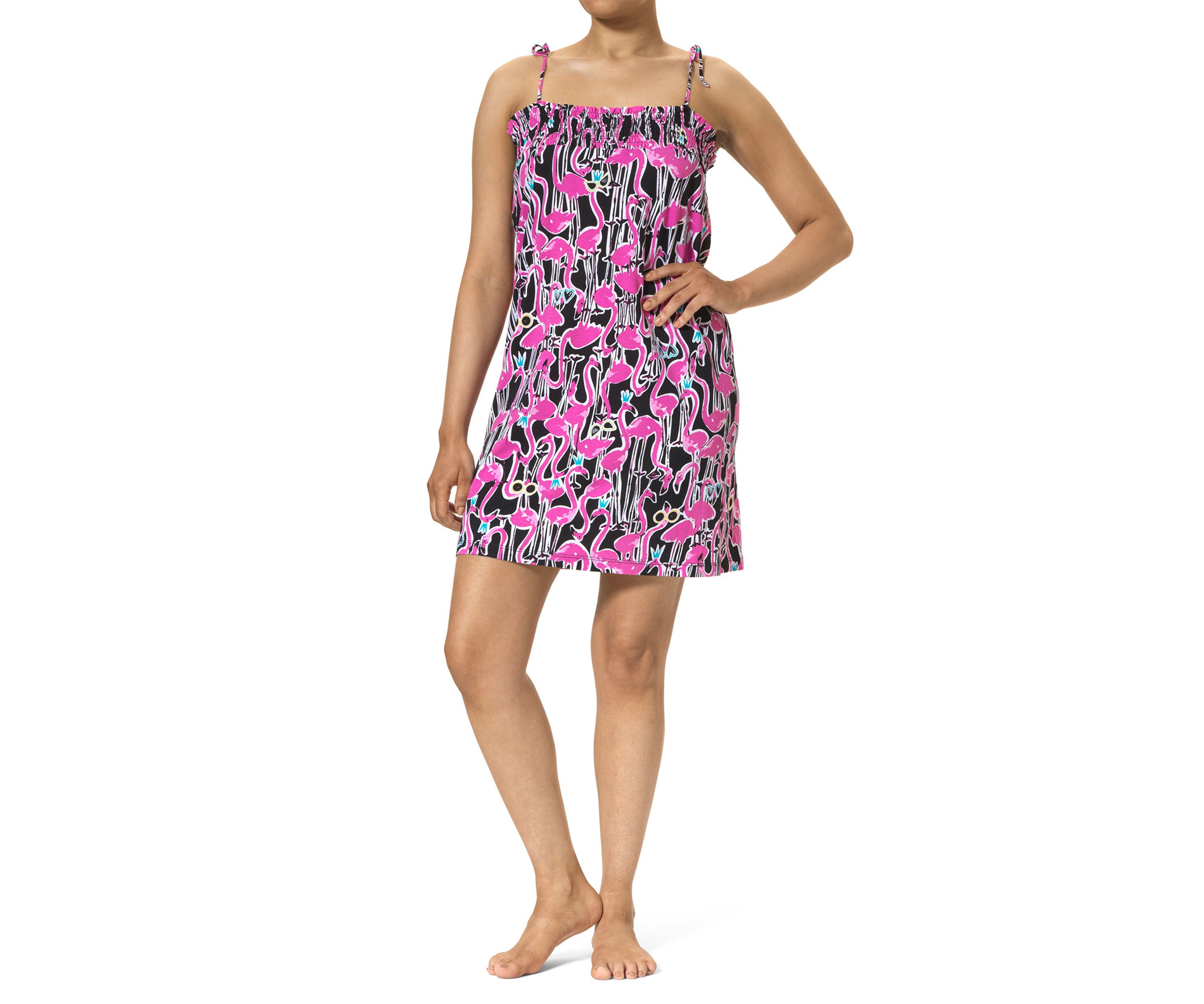 Womens Spaghetti Tie Pajama Chemise