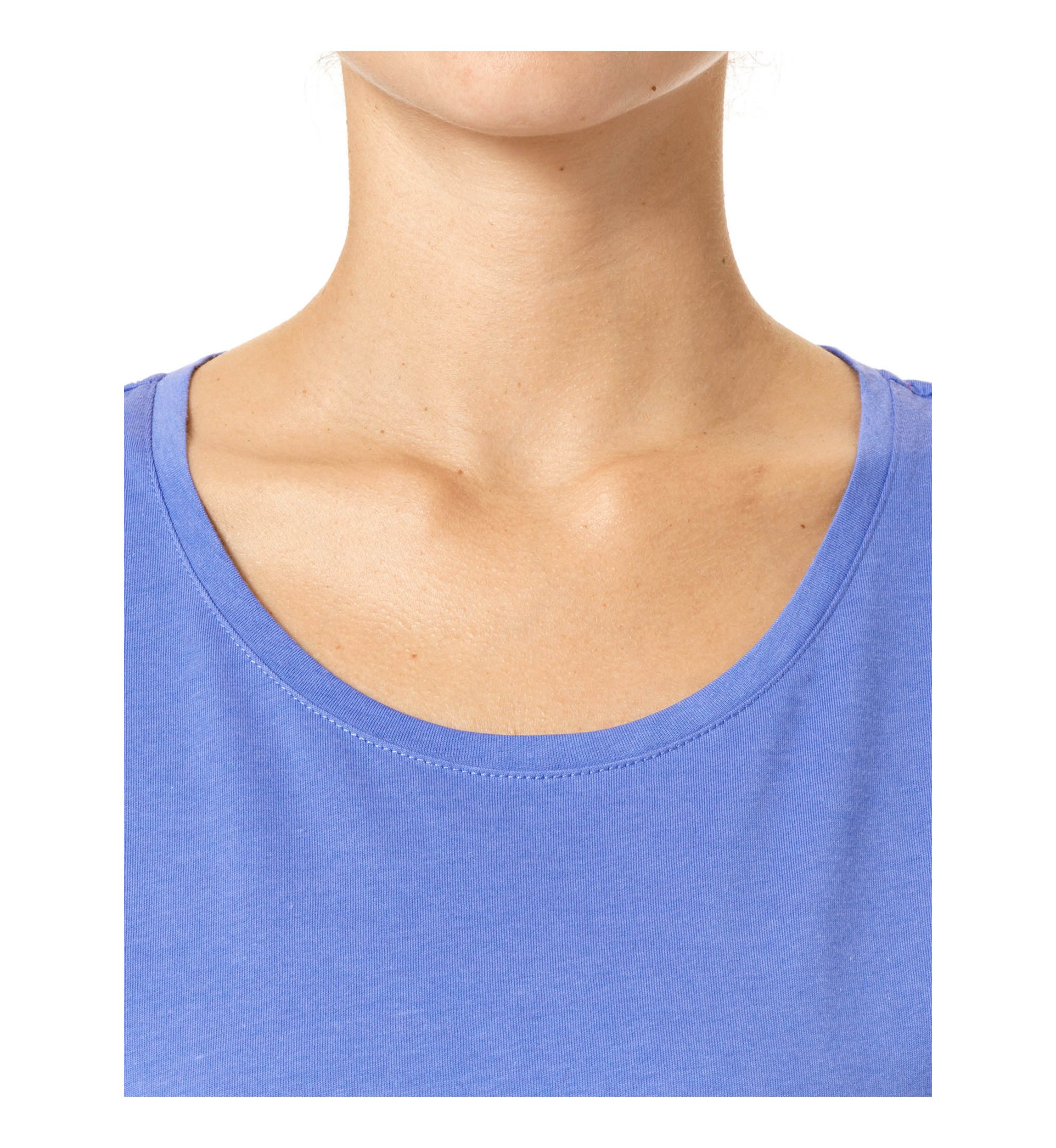 Solid Scoop Neck Pajama T-Shirt 